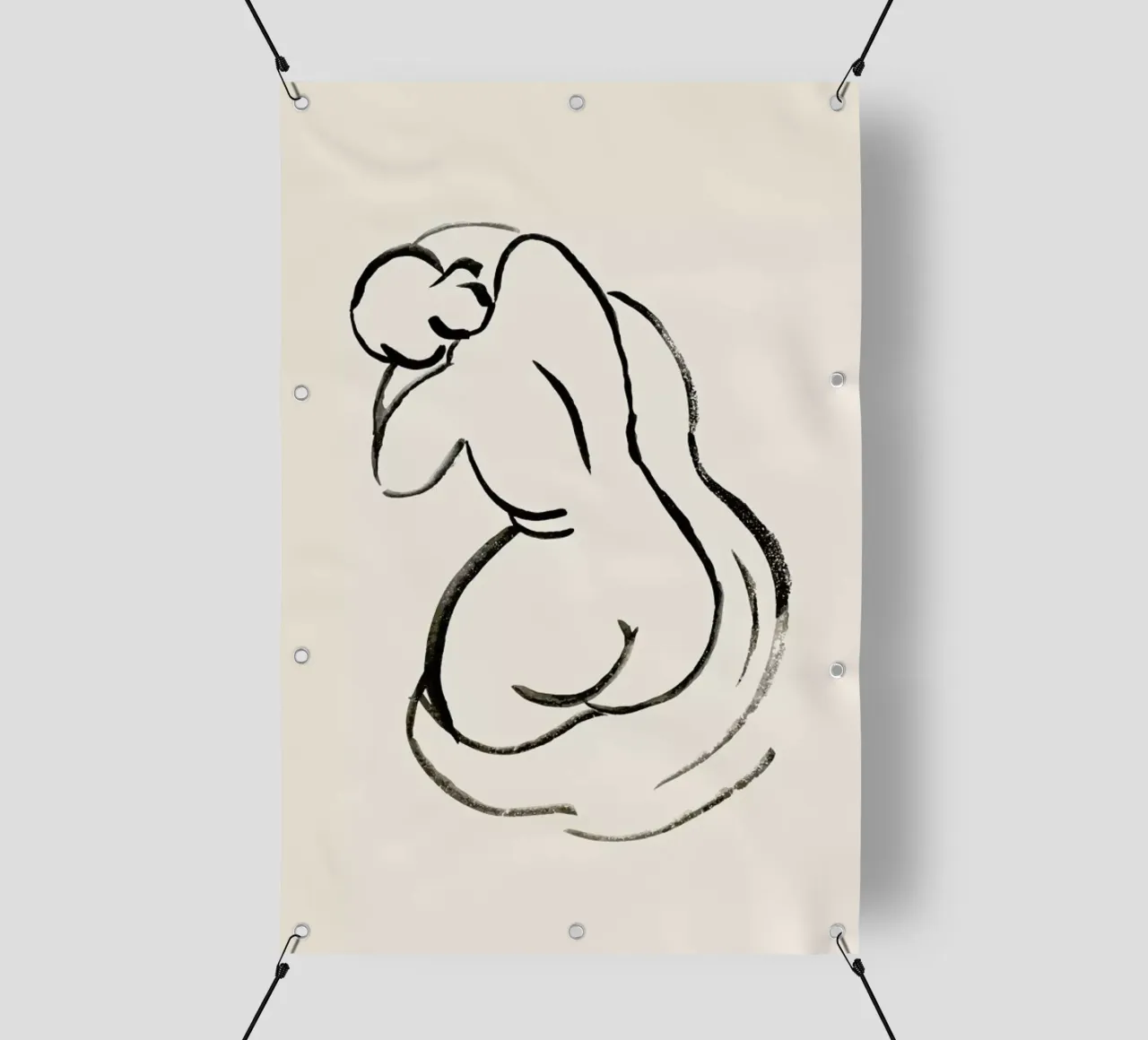 Turned Away telo in pvc da Graphite