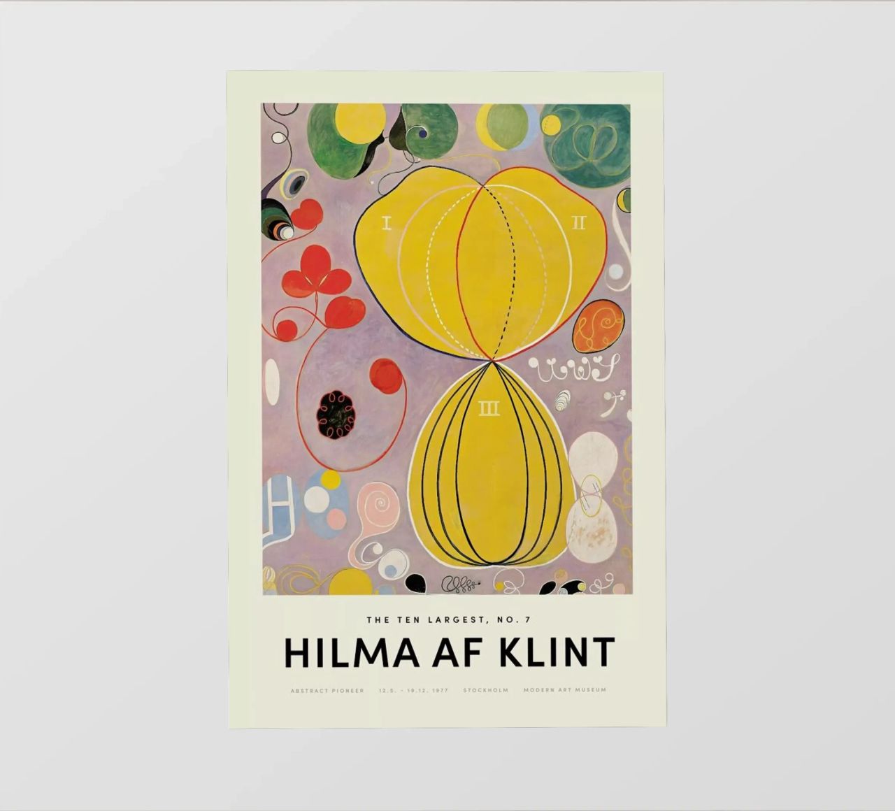 Hilma af Klint - The Ten Largest, No. 7 pellicola backlit da Vintage by JUNIQE