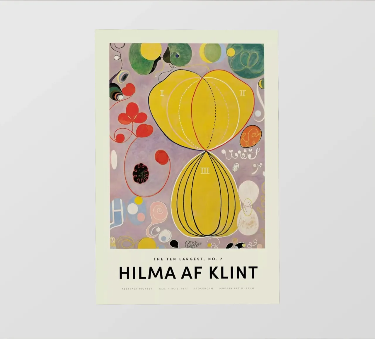 Hilma af Klint - The Ten Largest, No. 7 pellicola backlit da Vintage by JUNIQE