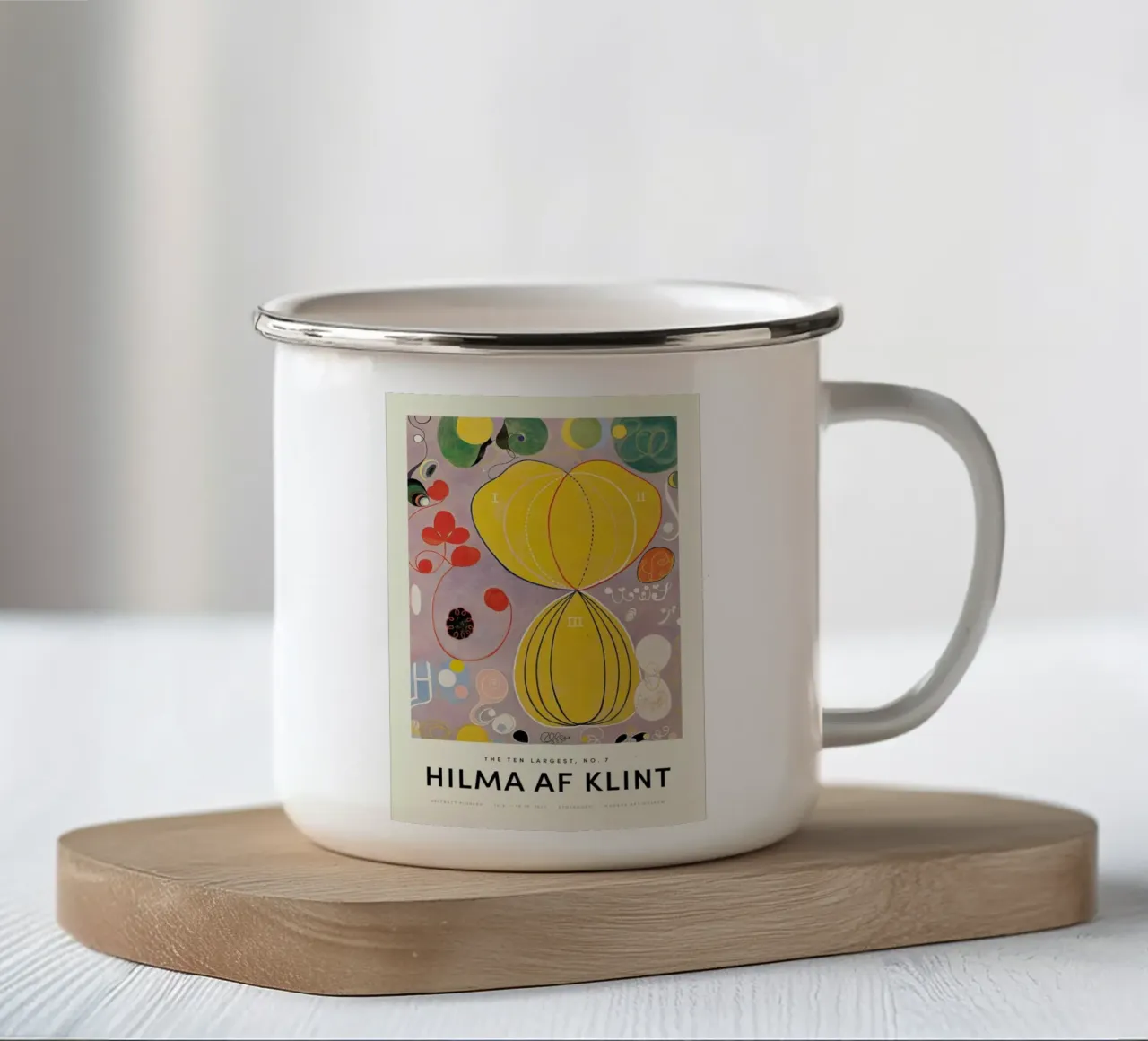 Hilma af Klint - The Ten Largest, No. 7 Emaille Tasse von Vintage by JUNIQE