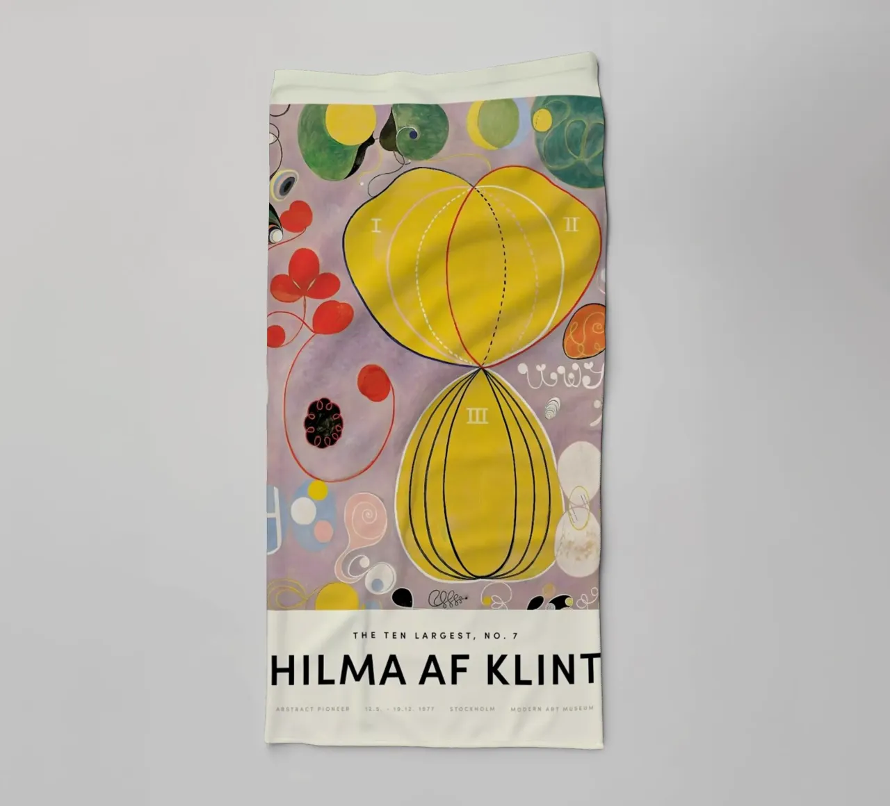 Hilma af Klint - The Ten Largest, No. 7 toalla de baño de Vintage by JUNIQE