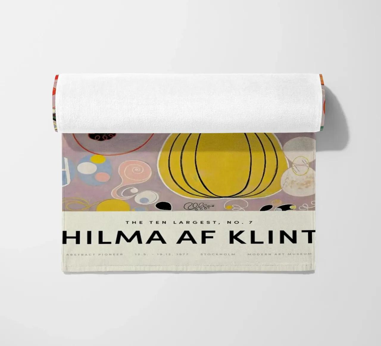 Hilma af Klint - The Ten Largest, No. 7 toalla de playa de Vintage by JUNIQE