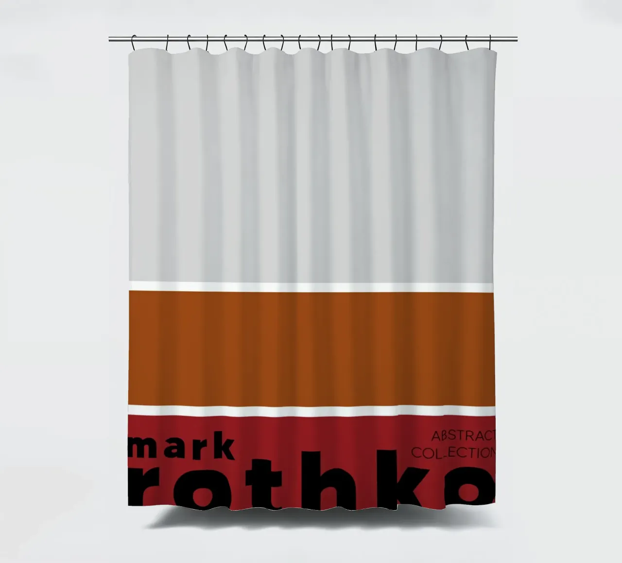 Mark Rothko Abstract Color Field Painting Print shower curtain by NorwesClub