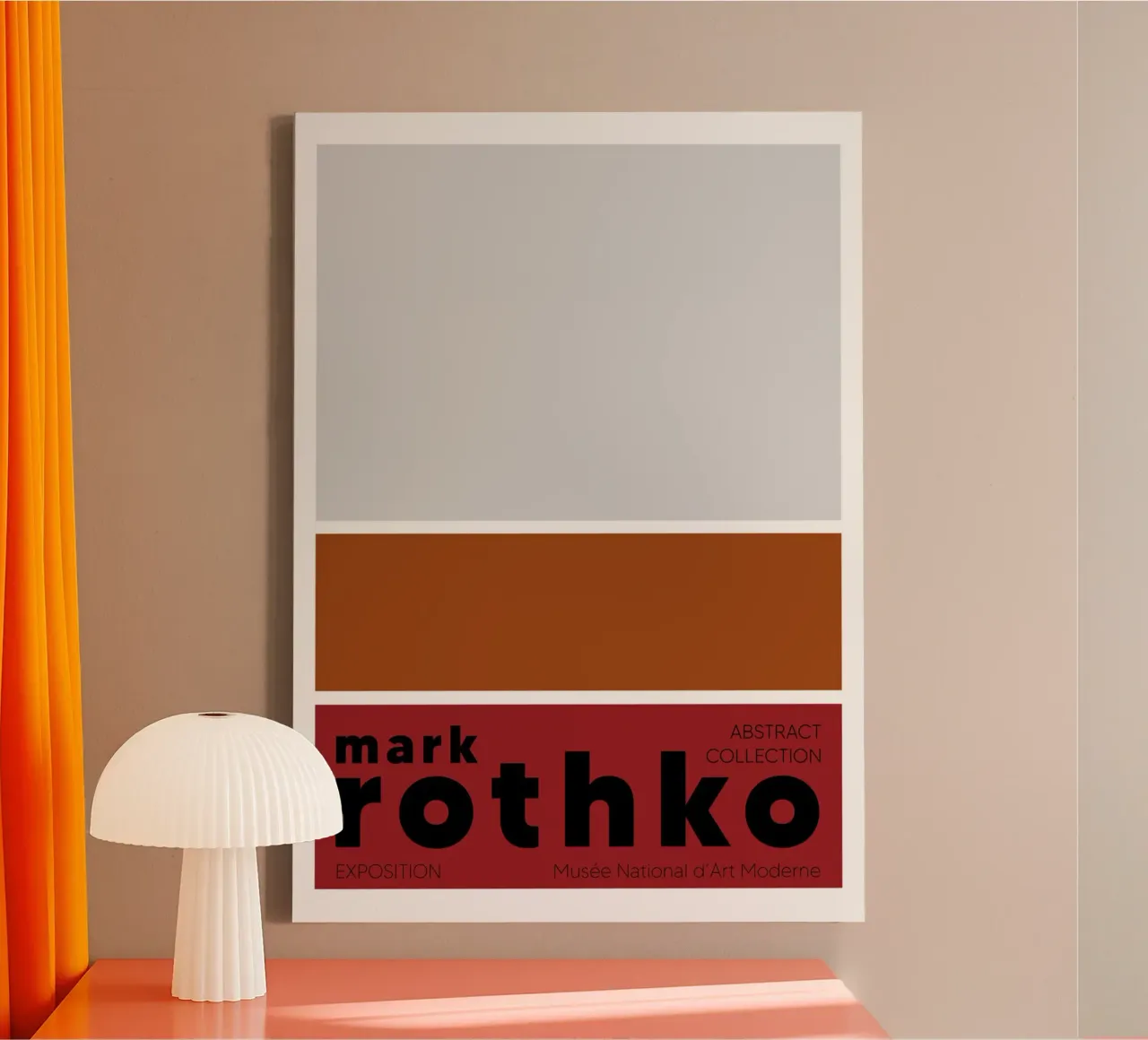 Mark Rothko Pittura astratta in campo cromatico Stampa tela con Cornice a cassetta da NorwesClub