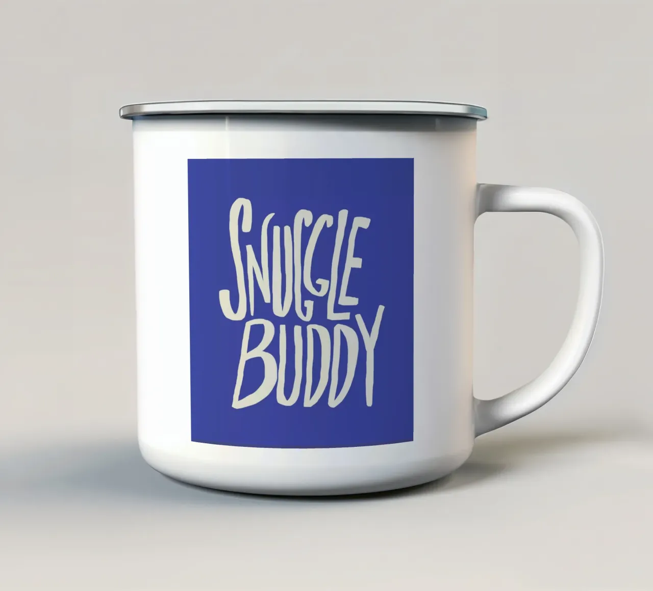 Snuggle Buddy - Blue tazza in smalto da Leah Flores