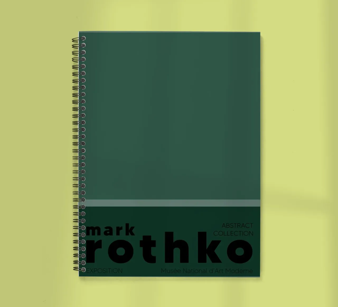 Mark Rothko Abstract Color Field Painting Print spiral notebook by NorwesClub