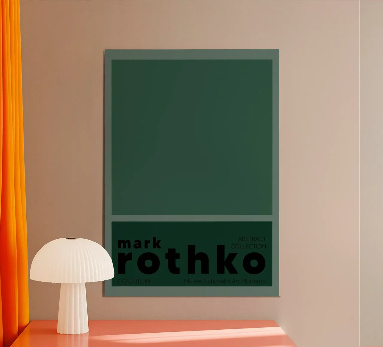 Mark Rothko Abstract Color Field Painting Print poster with aluminum frame by NorwesClub