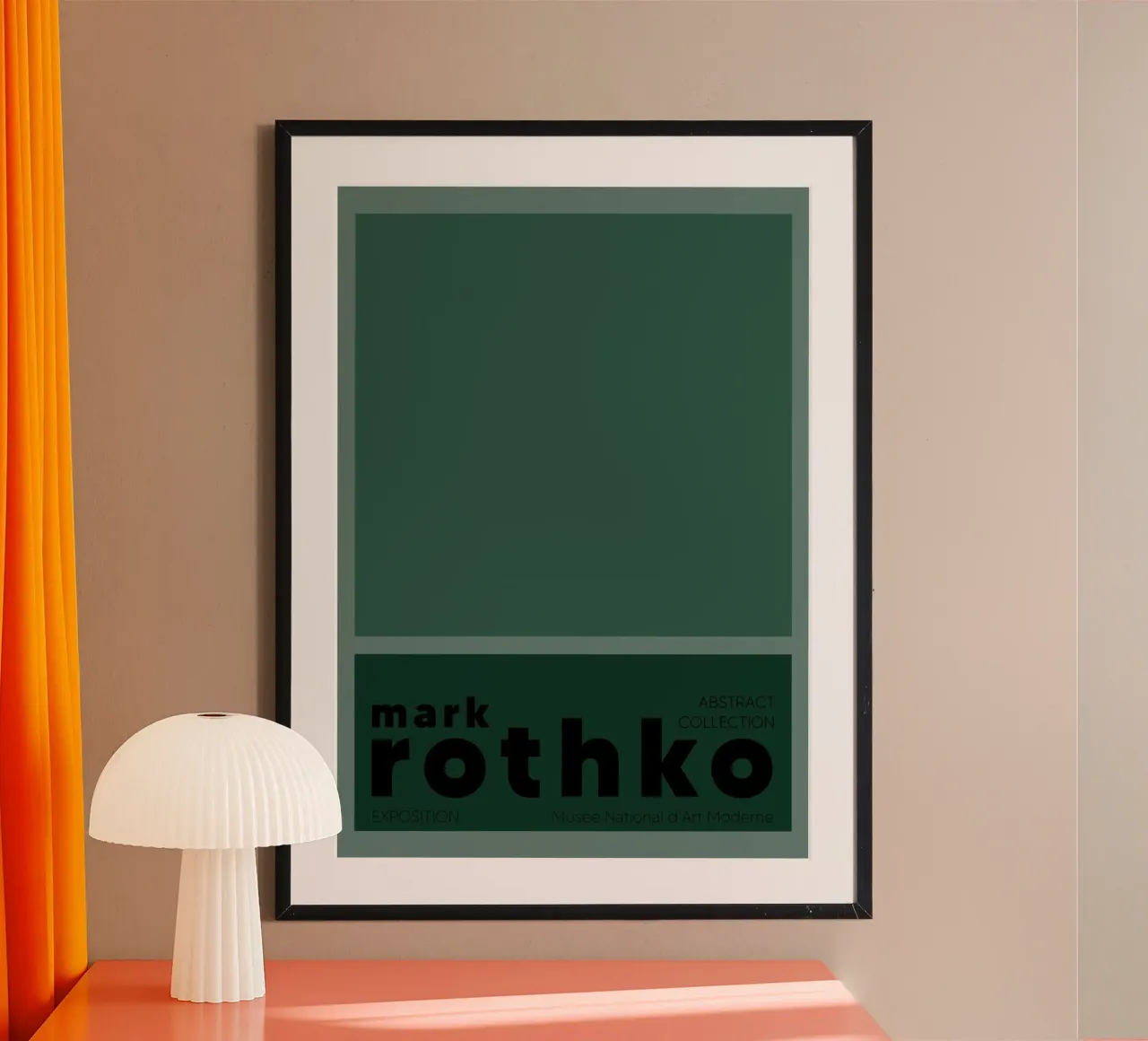 Mark Rothko Abstract Color Field Painting Print poster with aluminum frame by NorwesClub