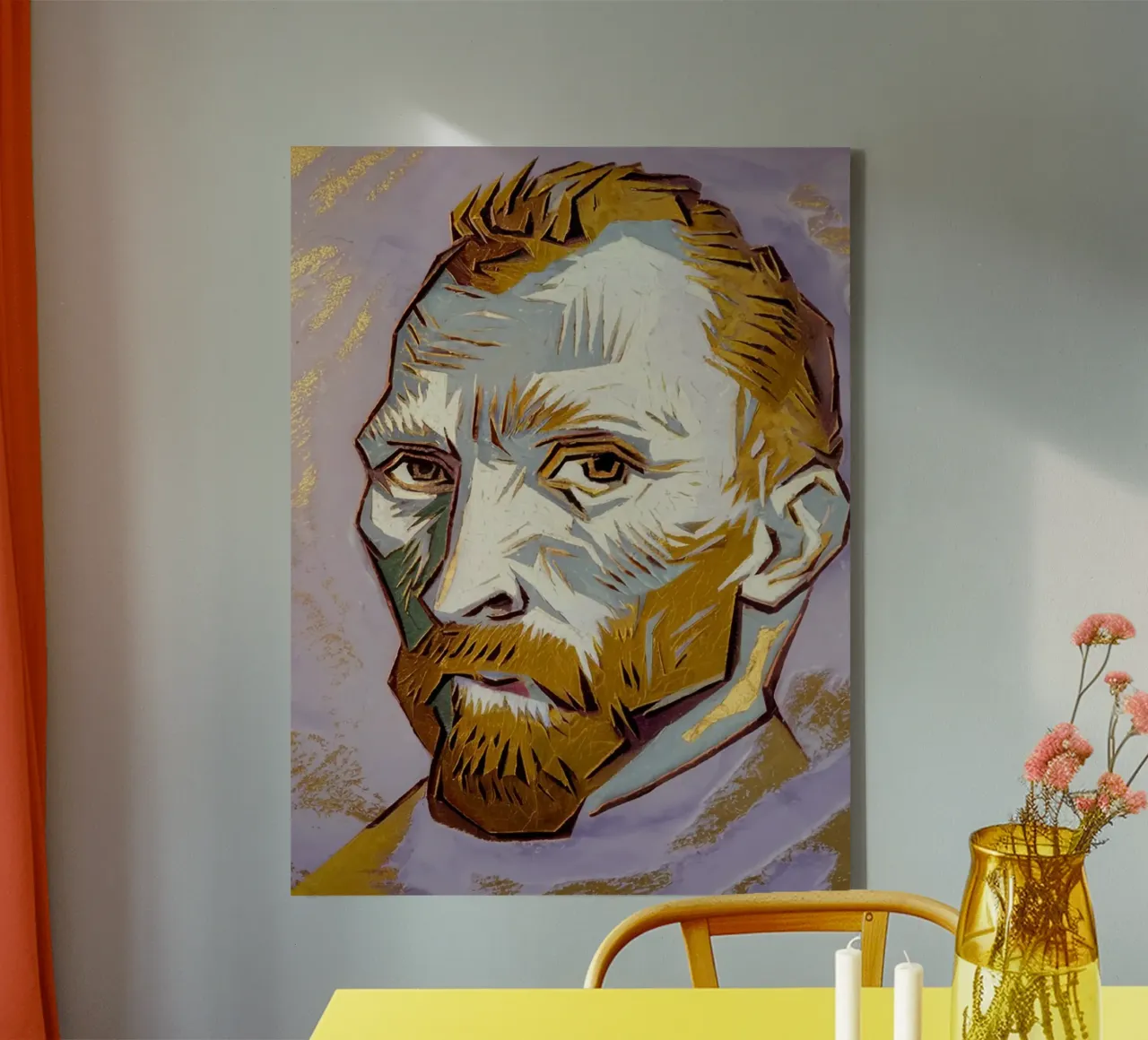 Van gogh Lavanda tela con Cornice a cassetta da dinem