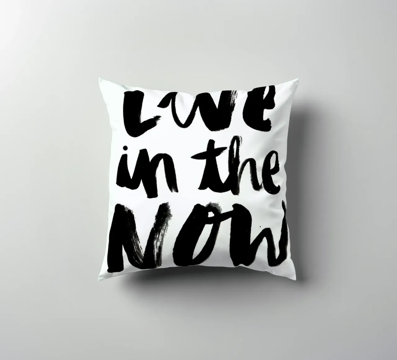 Live Now decorative cushion by Dead Language