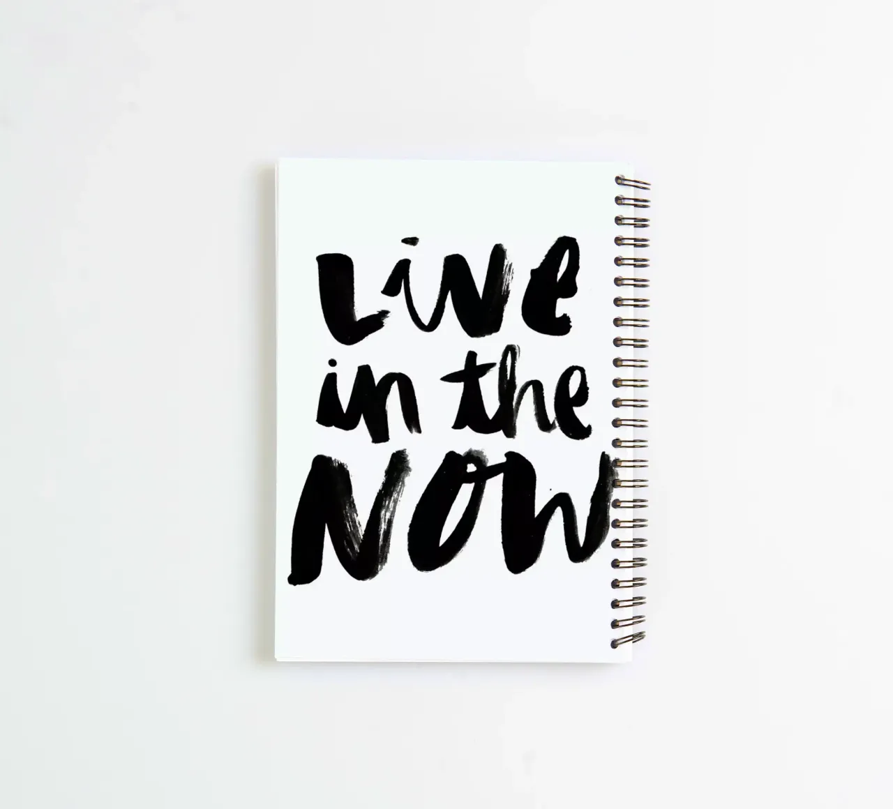 Live Now spiral notebook by Dead Language