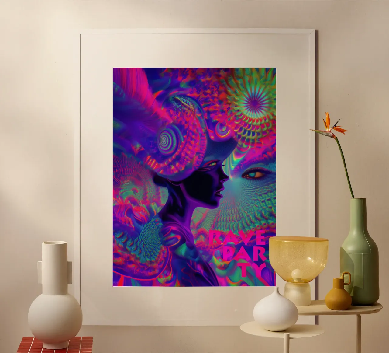 Poster Rave Party | Psichedelico poster da Autofocus