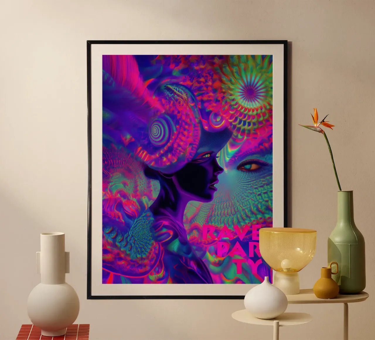 Poster Rave Party | Psichedelico poster da Autofocus