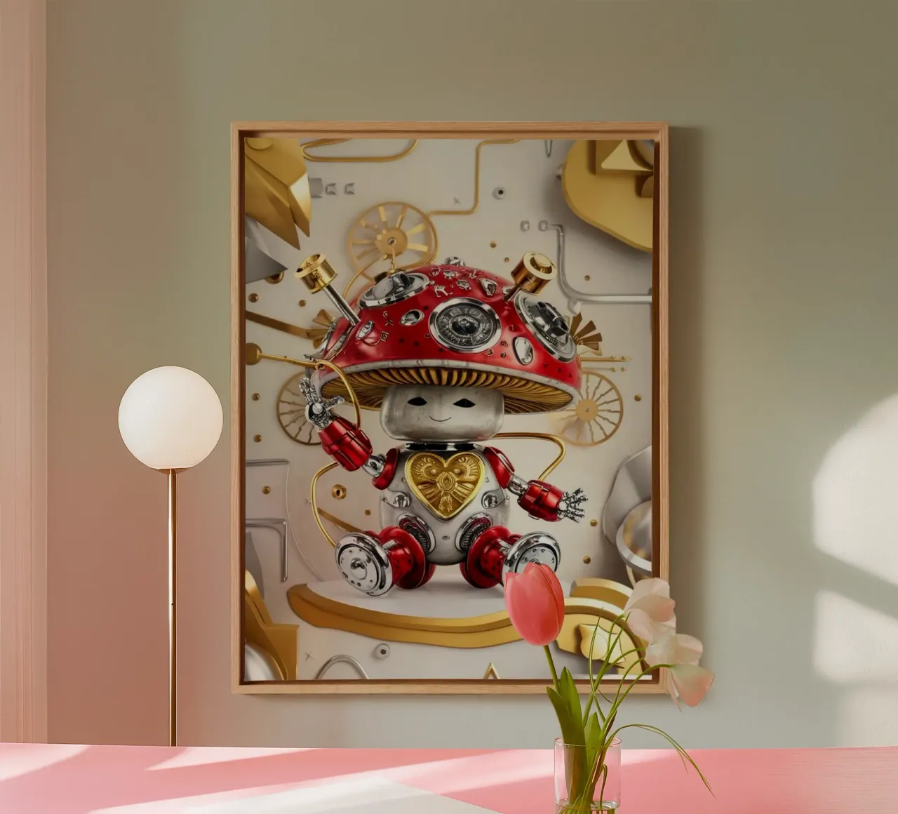 Robe steampunck a fungo tela con Cornice a cassetta da dinem