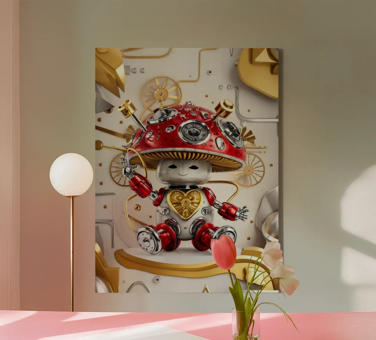 Robe steampunck a fungo tela con Cornice a cassetta da dinem