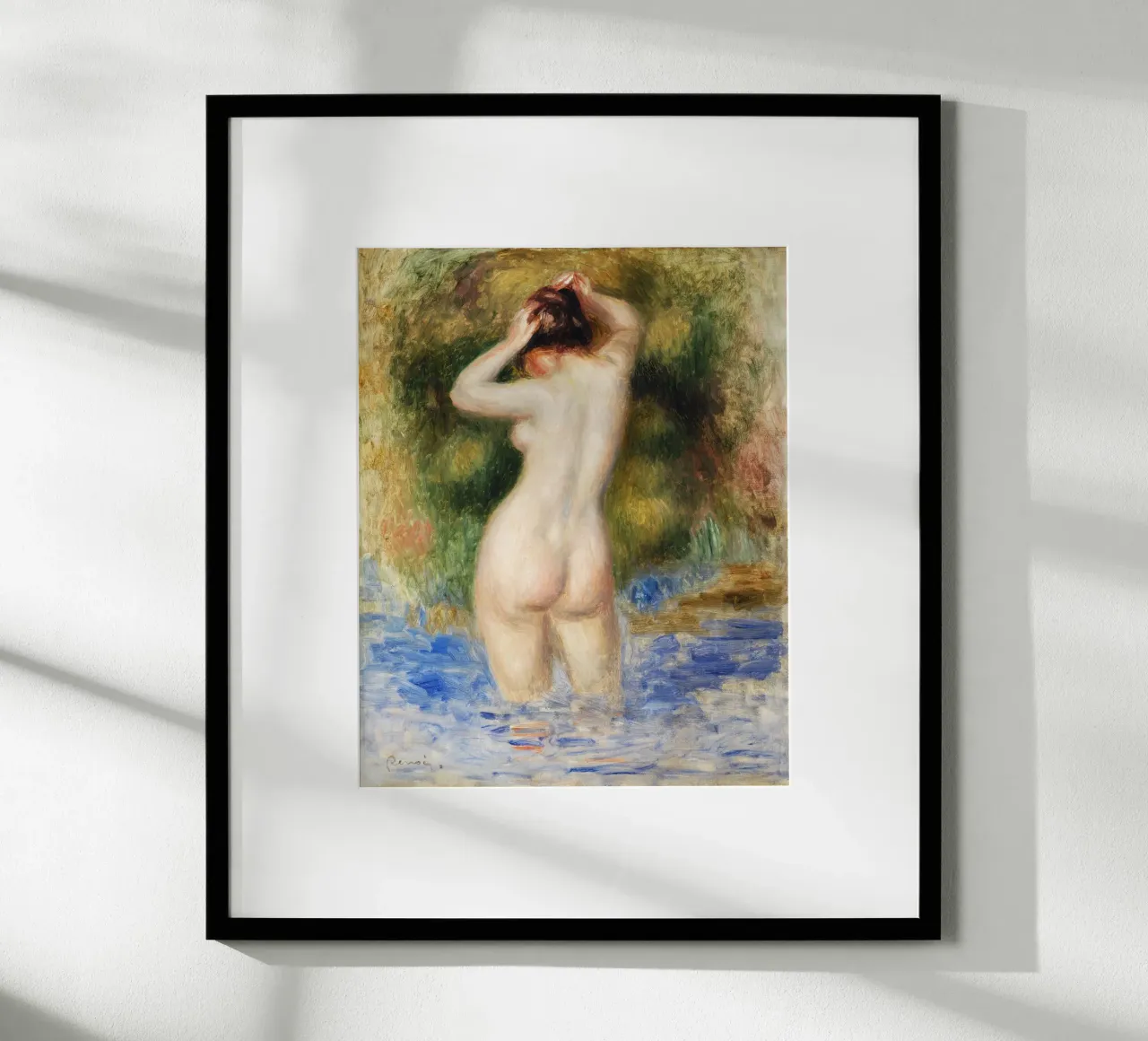 Bather (Baigneuse) (1890) by Pierre-Auguste Renoir carta hahnemühle da Venus Art