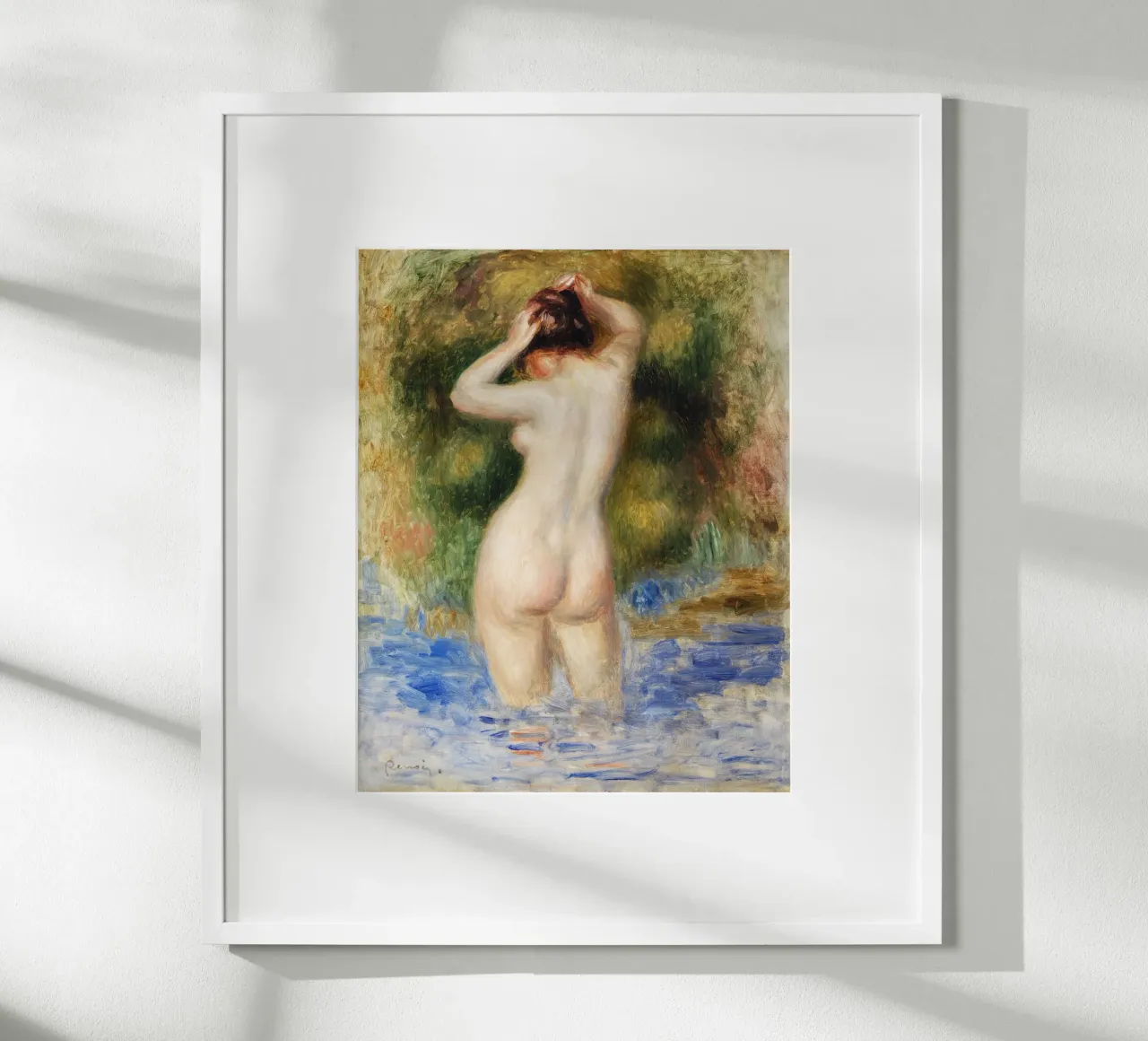 Bather (Baigneuse) (1890) by Pierre-Auguste Renoir carta hahnemühle da Venus Art