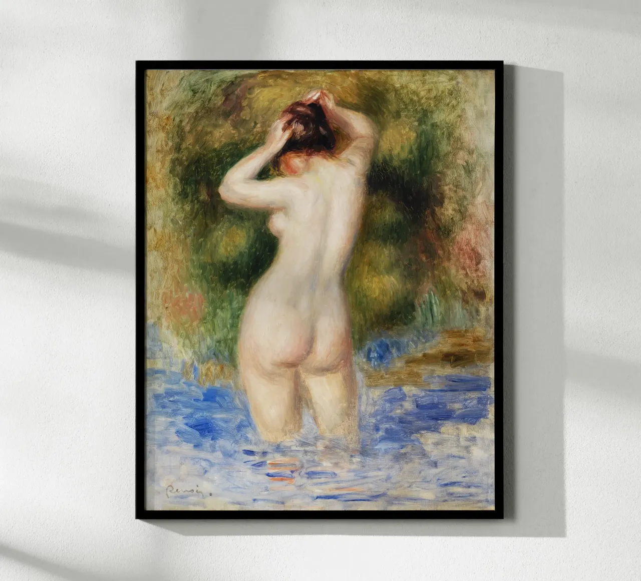 Bather (Baigneuse) (1890) by Pierre-Auguste Renoir carta hahnemühle da Venus Art