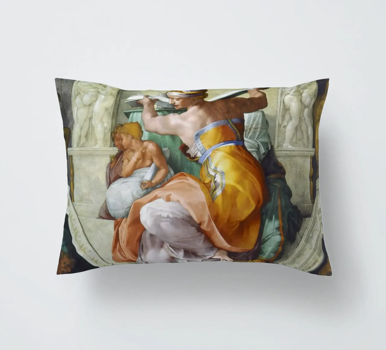 Michelangelo's Libyan Sibyl (c. 1511) cuscino da Venus Art