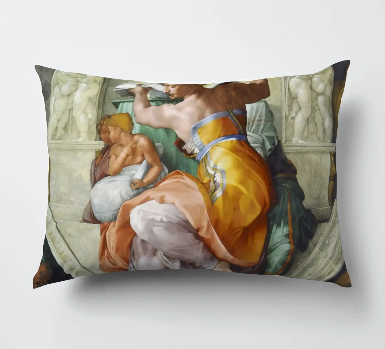 Michelangelo's Libyan Sibyl (c. 1511) cuscino da Venus Art