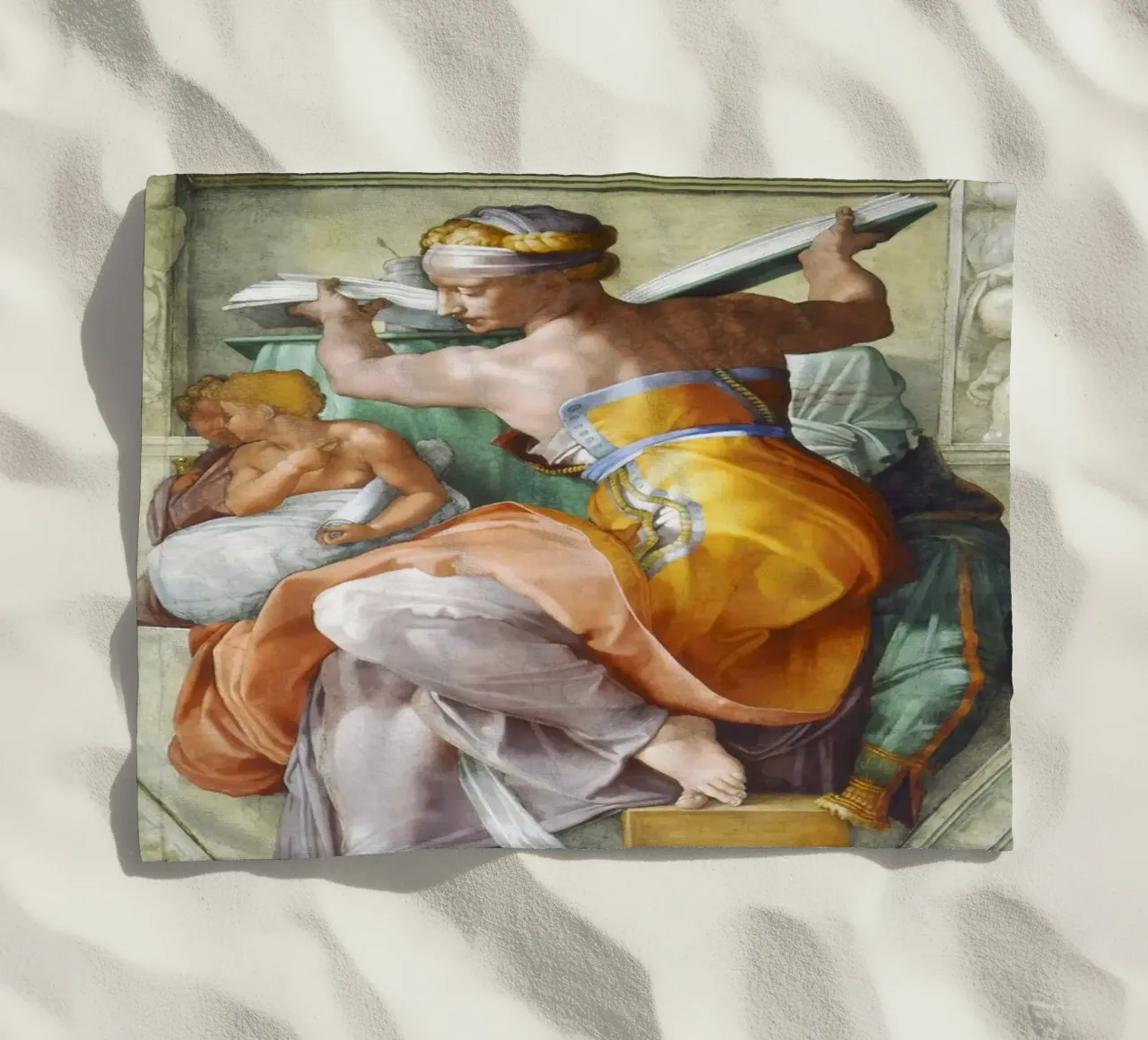 Michelangelo's Libyan Sibyl (c. 1511) telo mare da Venus Art