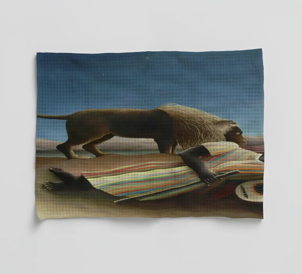 La Gitane endormie (1897) d'Henri Rousseau torchon de Venus Art
