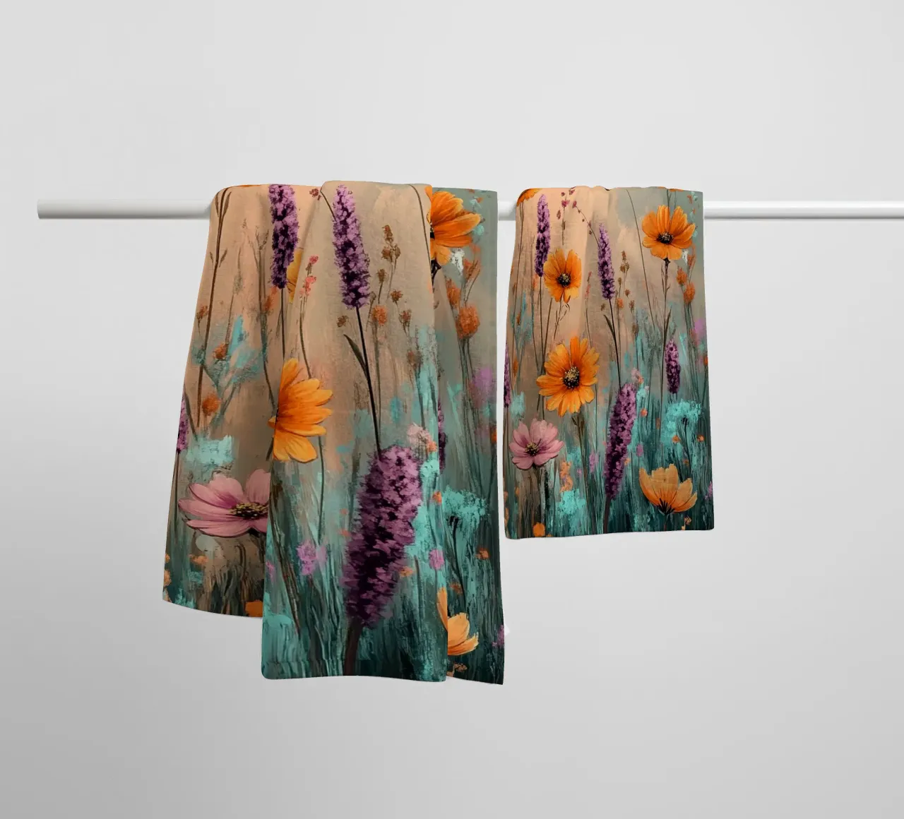 Flowers Lavender A asciugamano da bagno da Mateo