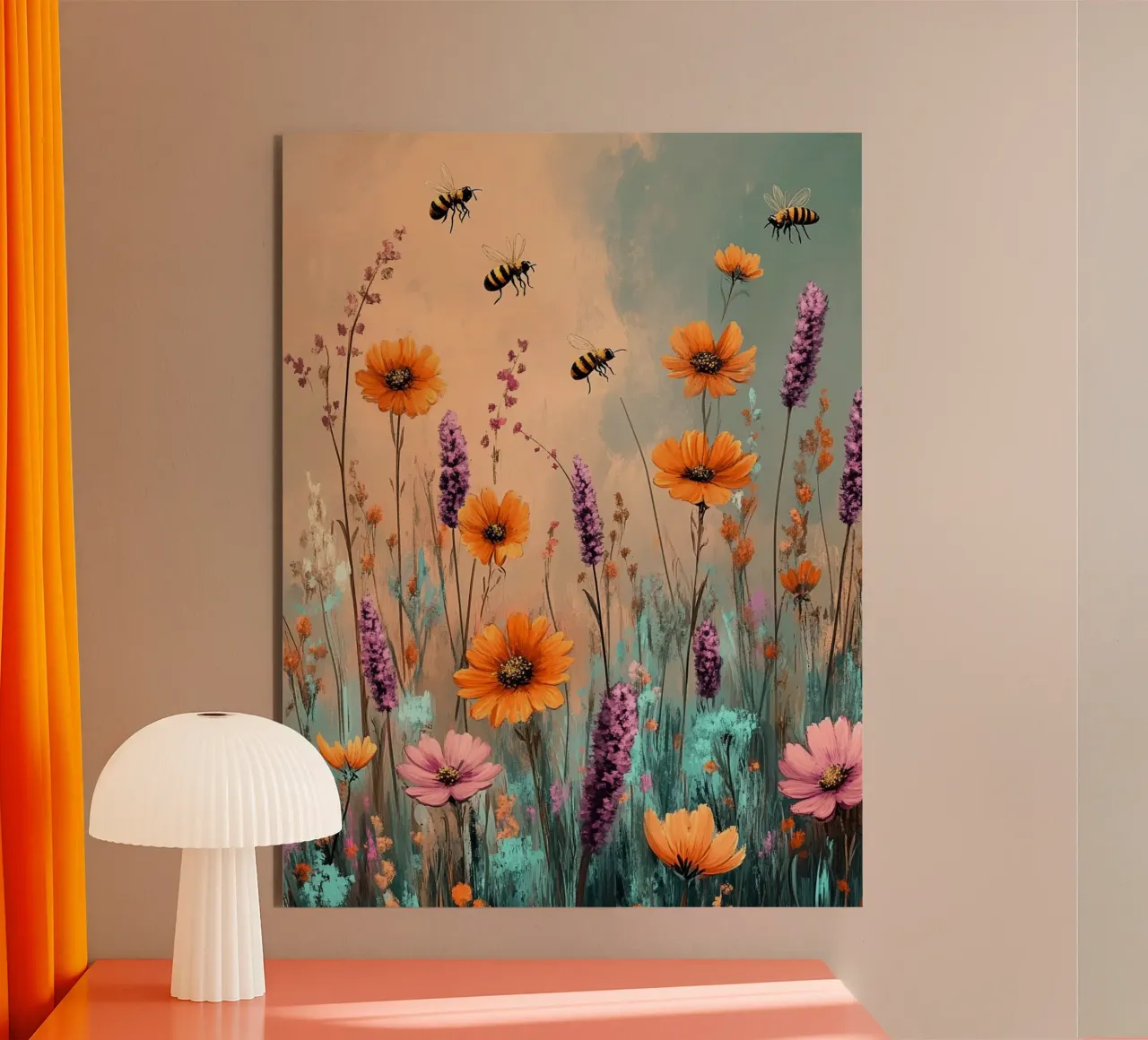 Flowers Lavender A alluminio dibond da Mateo