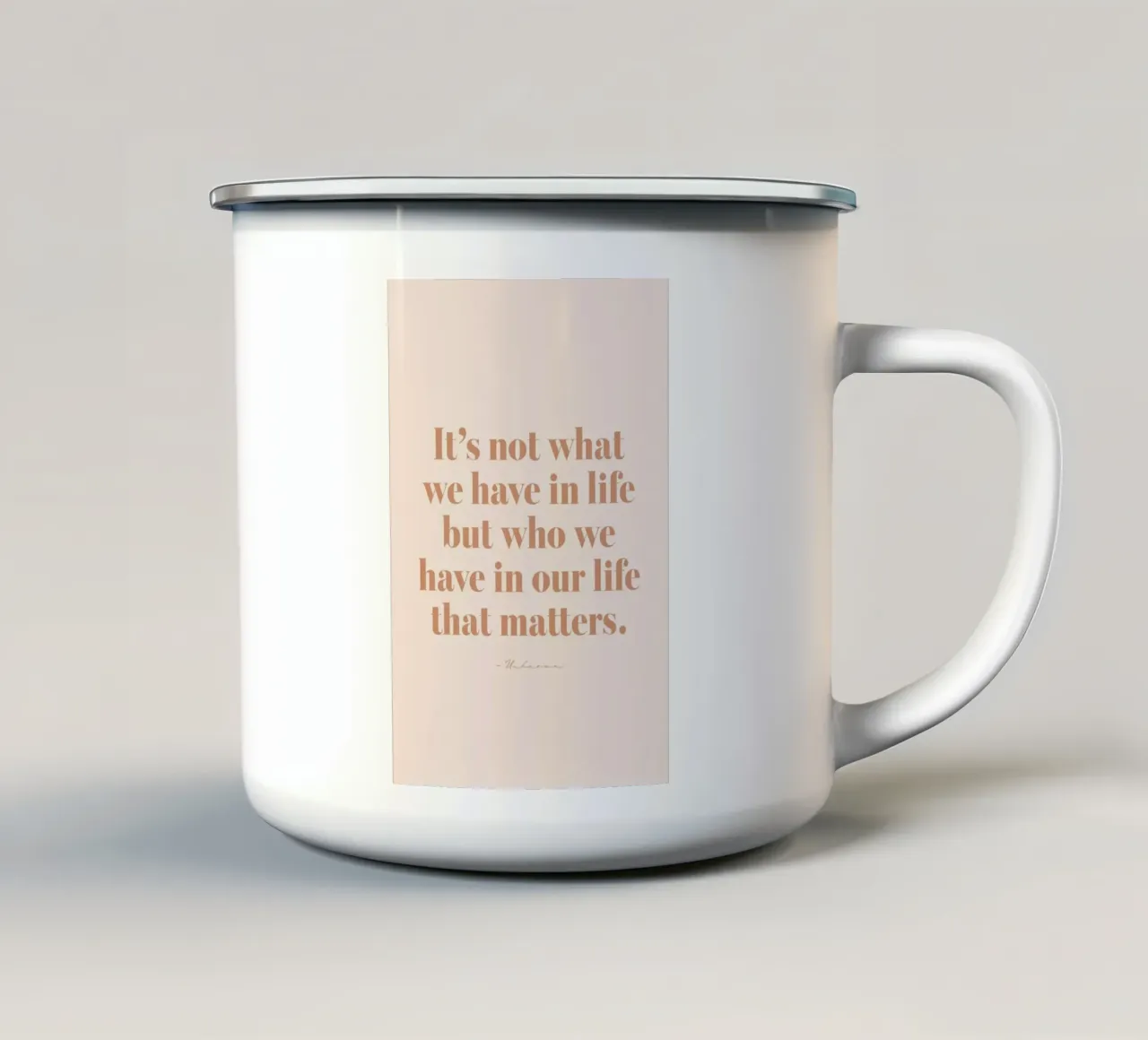 Life Matters tazza in smalto da Ayleen
