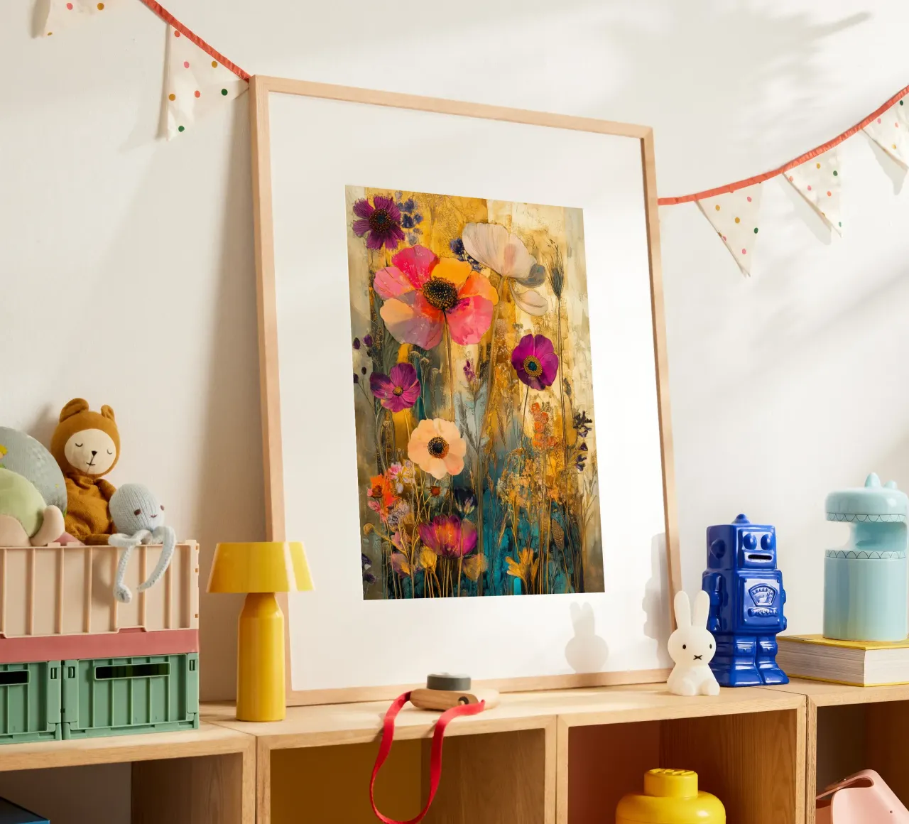 Secret meadow poster with aluminum frame by Justyna Jaszke JBJart
