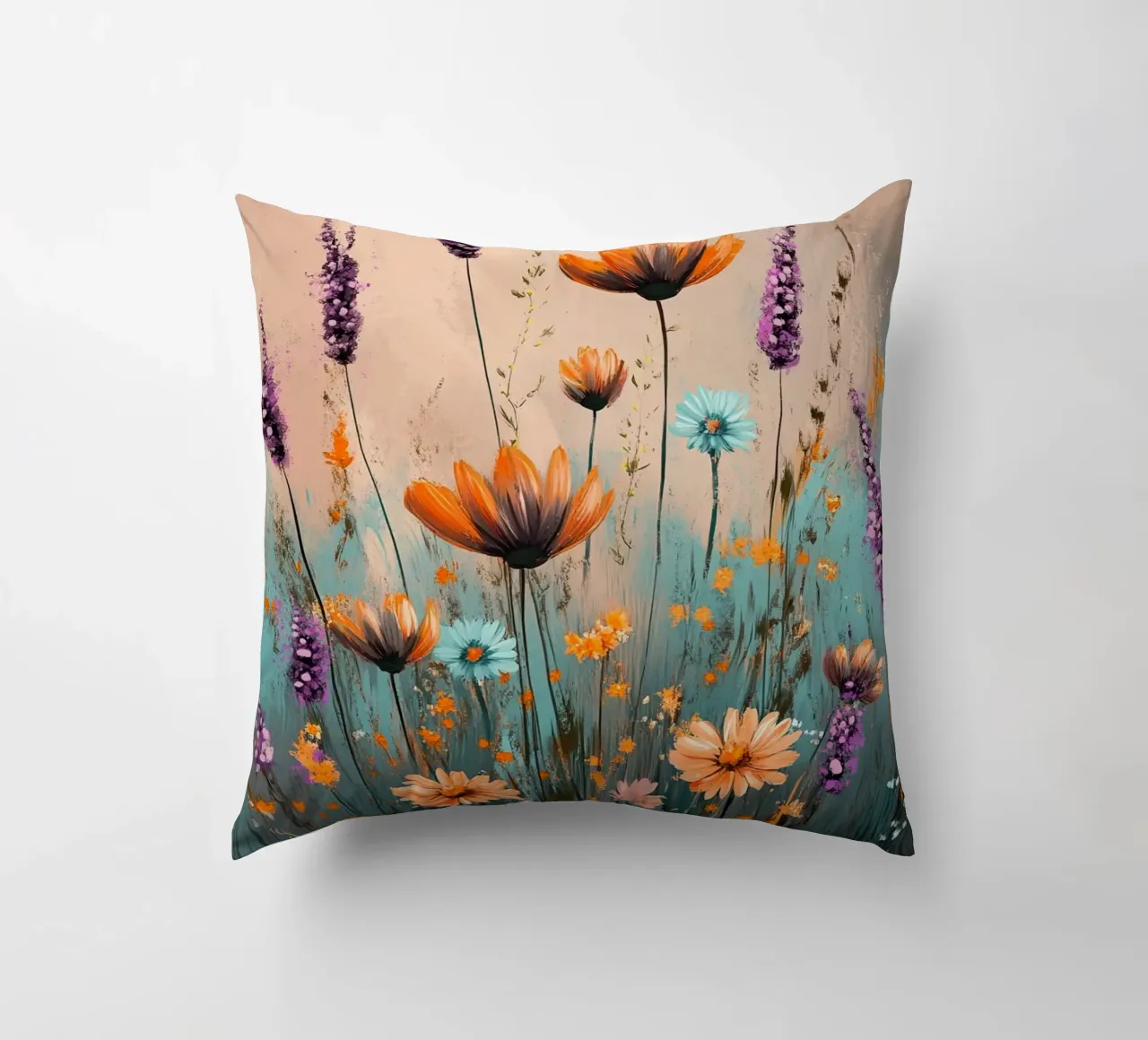 Flowers Lavender B decorative cushion by Mateo