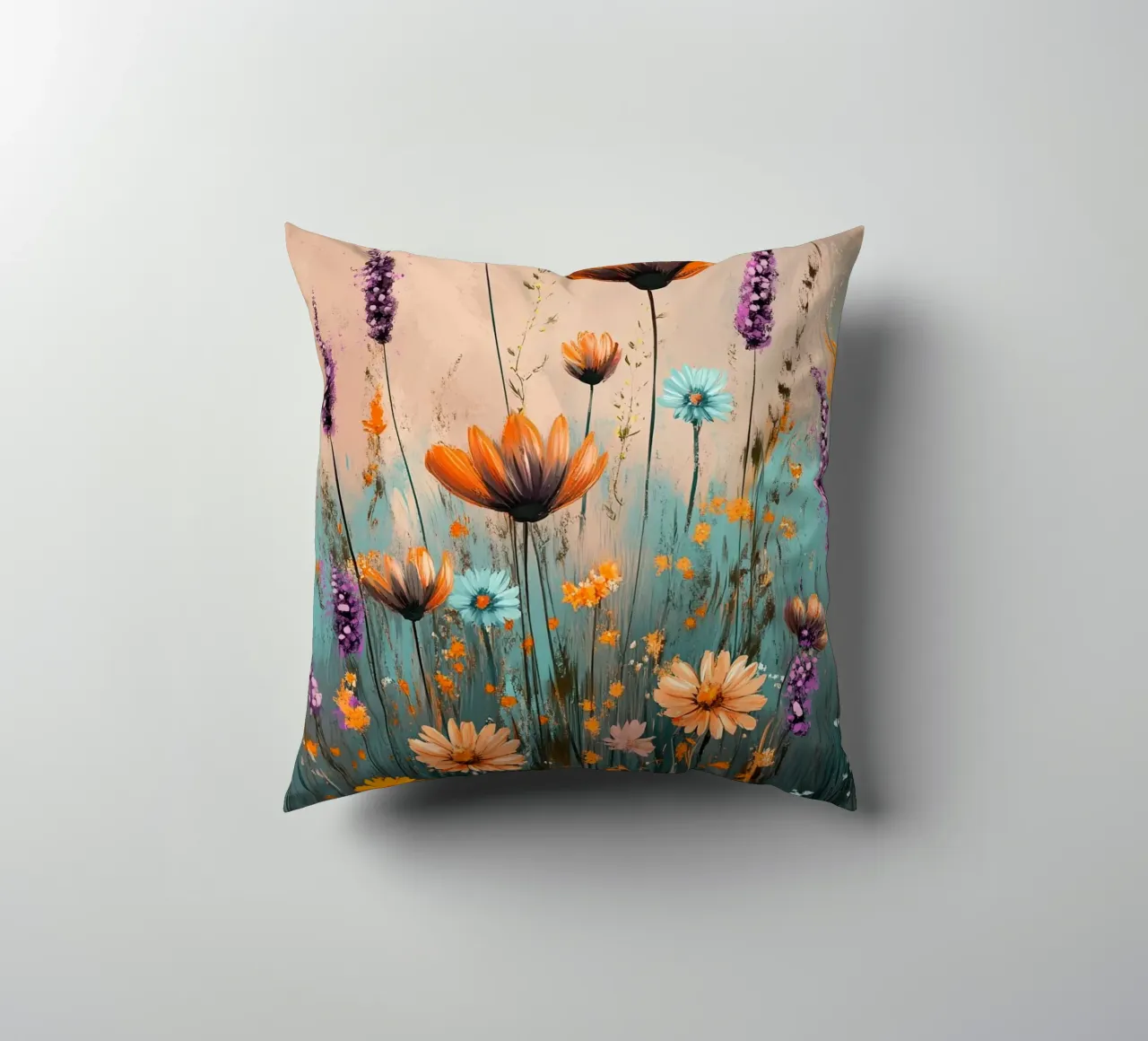 Flowers Lavender B decorative cushion by Mateo