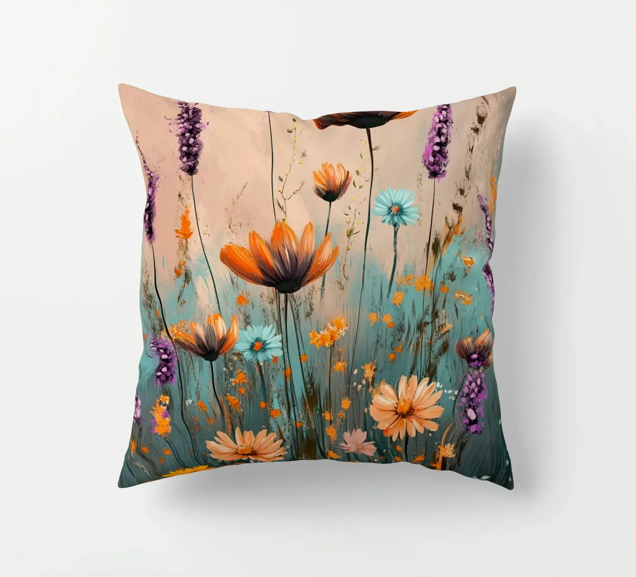 Flowers Lavender B decorative cushion by Mateo