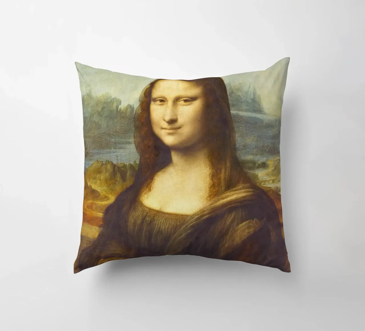 Leonardo da Vinci's Mona Lisa cuscino da Venus Art