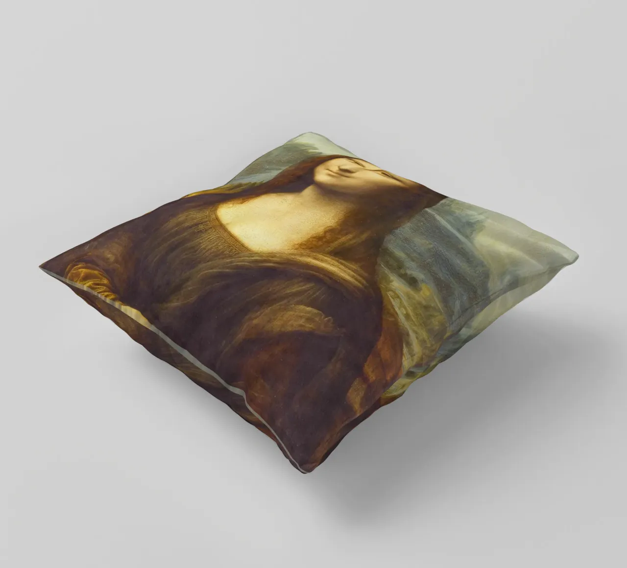 Leonardo da Vinci's Mona Lisa cuscino da Venus Art