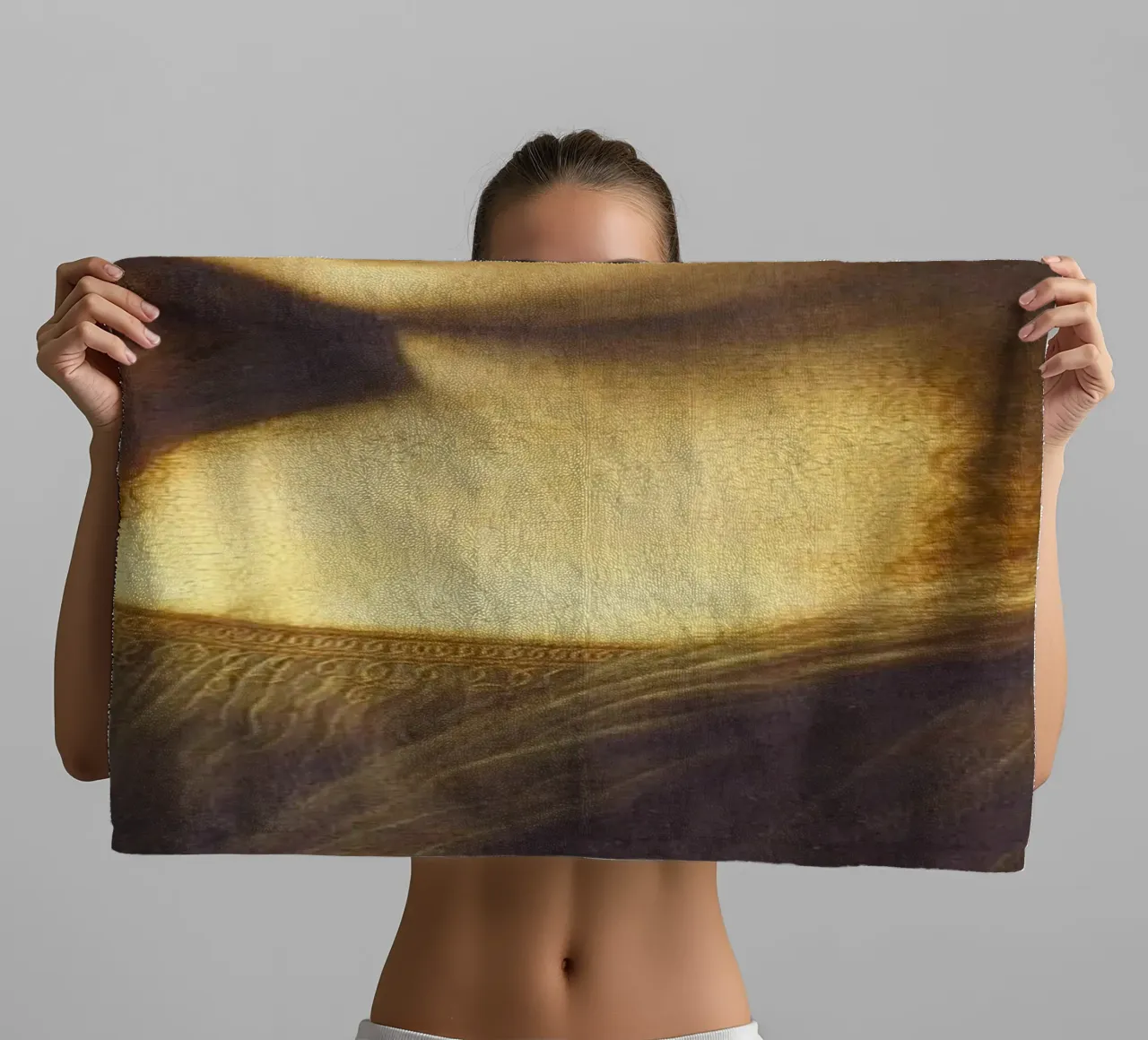 Leonardo da Vinci's Mona Lisa asciugamano da bagno da Venus Art