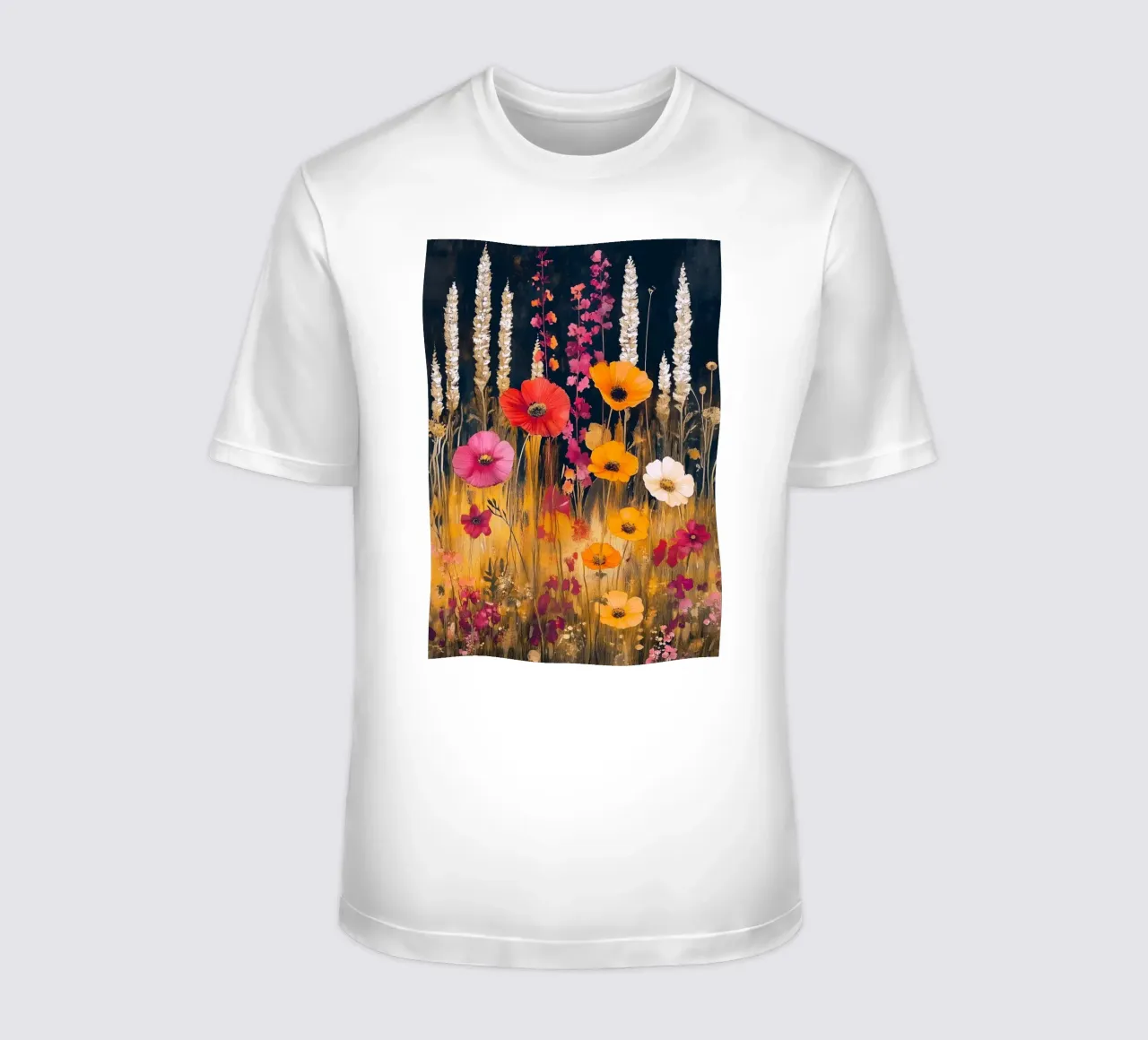 Secret meadow art t-shirt by Justyna Jaszke JBJart