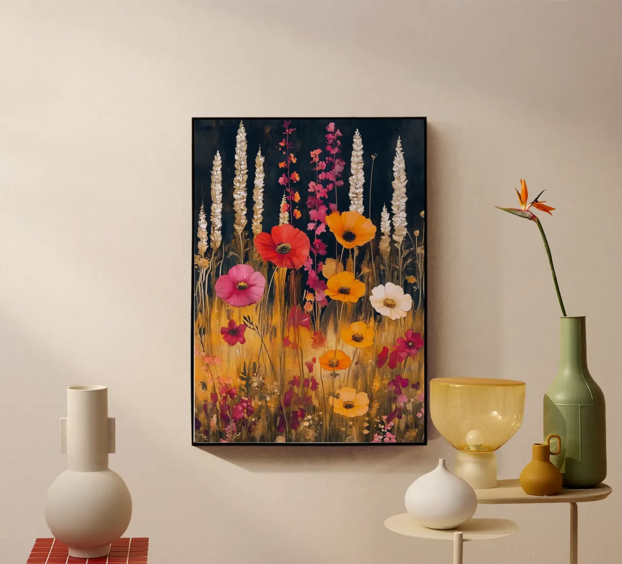 Geheime Wiese Kunst Acryl-Glas von Justyna Jaszke JBJart