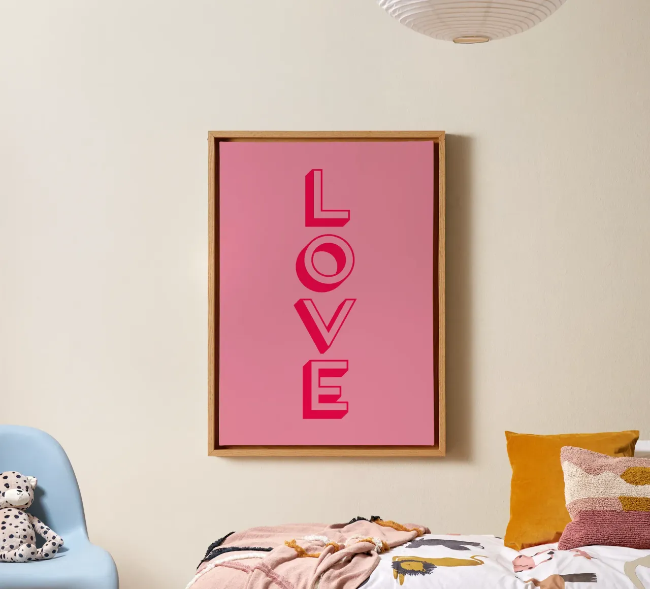 L'amore tela con Cornice a cassetta da Rose Beck Art