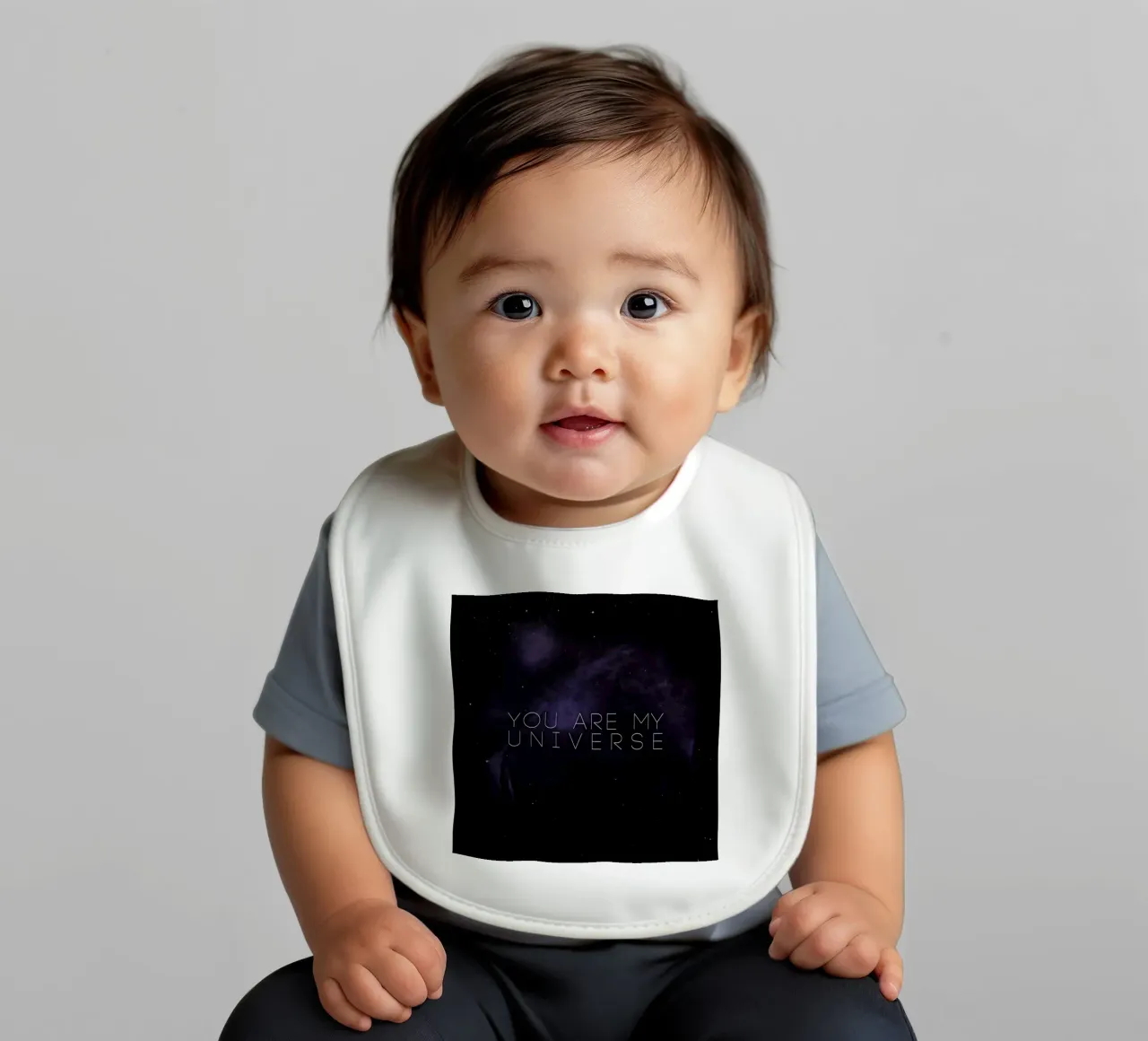 Universe baby bib by Leah Flores