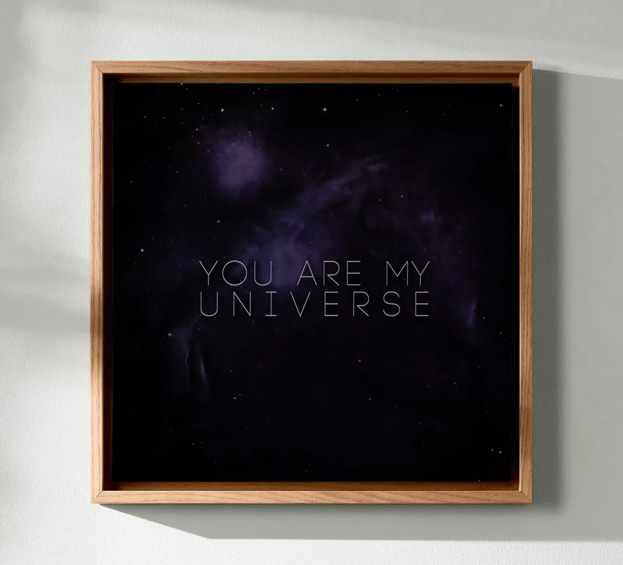 Universe tela con Cornice a cassetta da Leah Flores