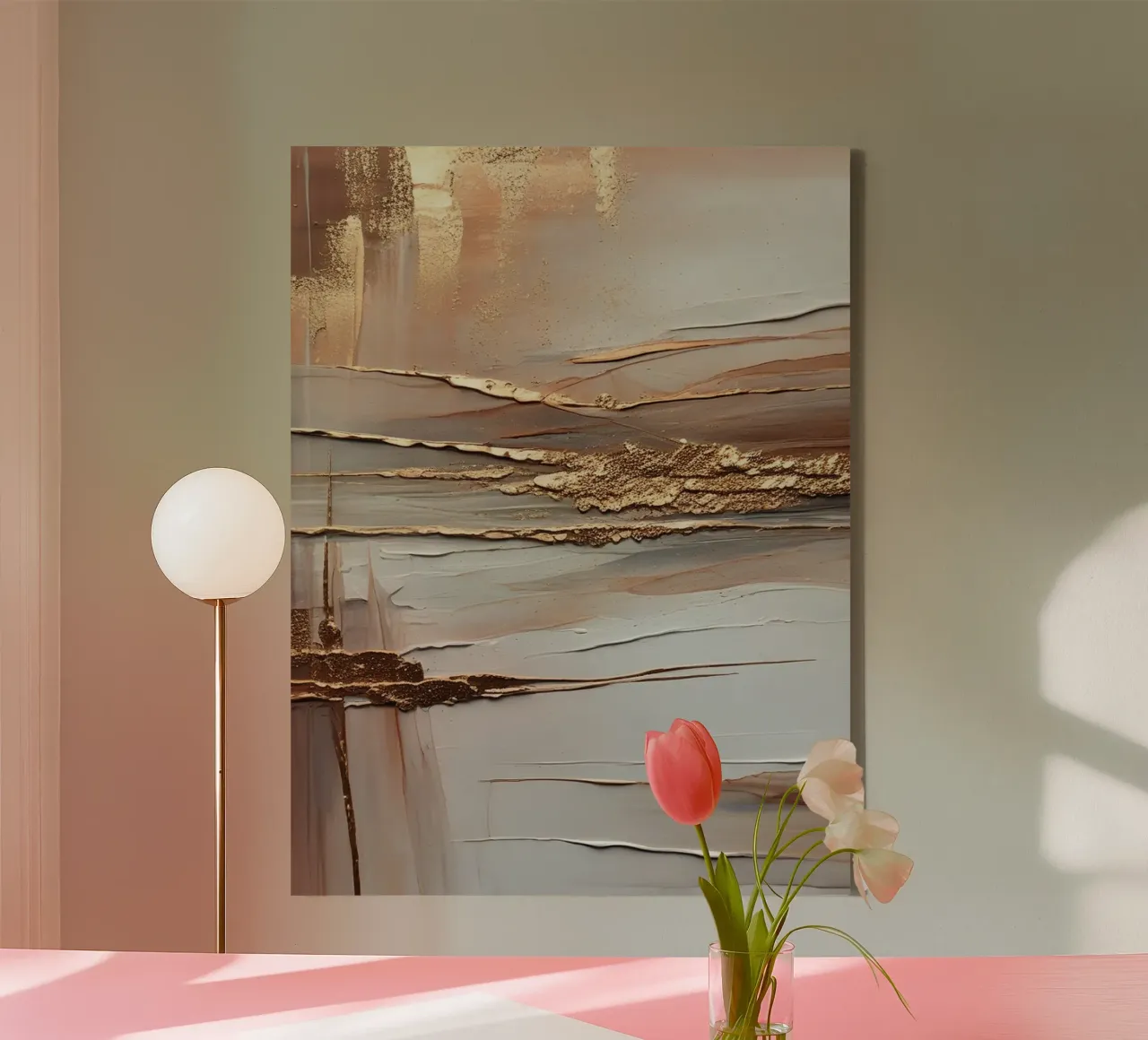 marmer gouden luxe canvas met Baklijst van dinem