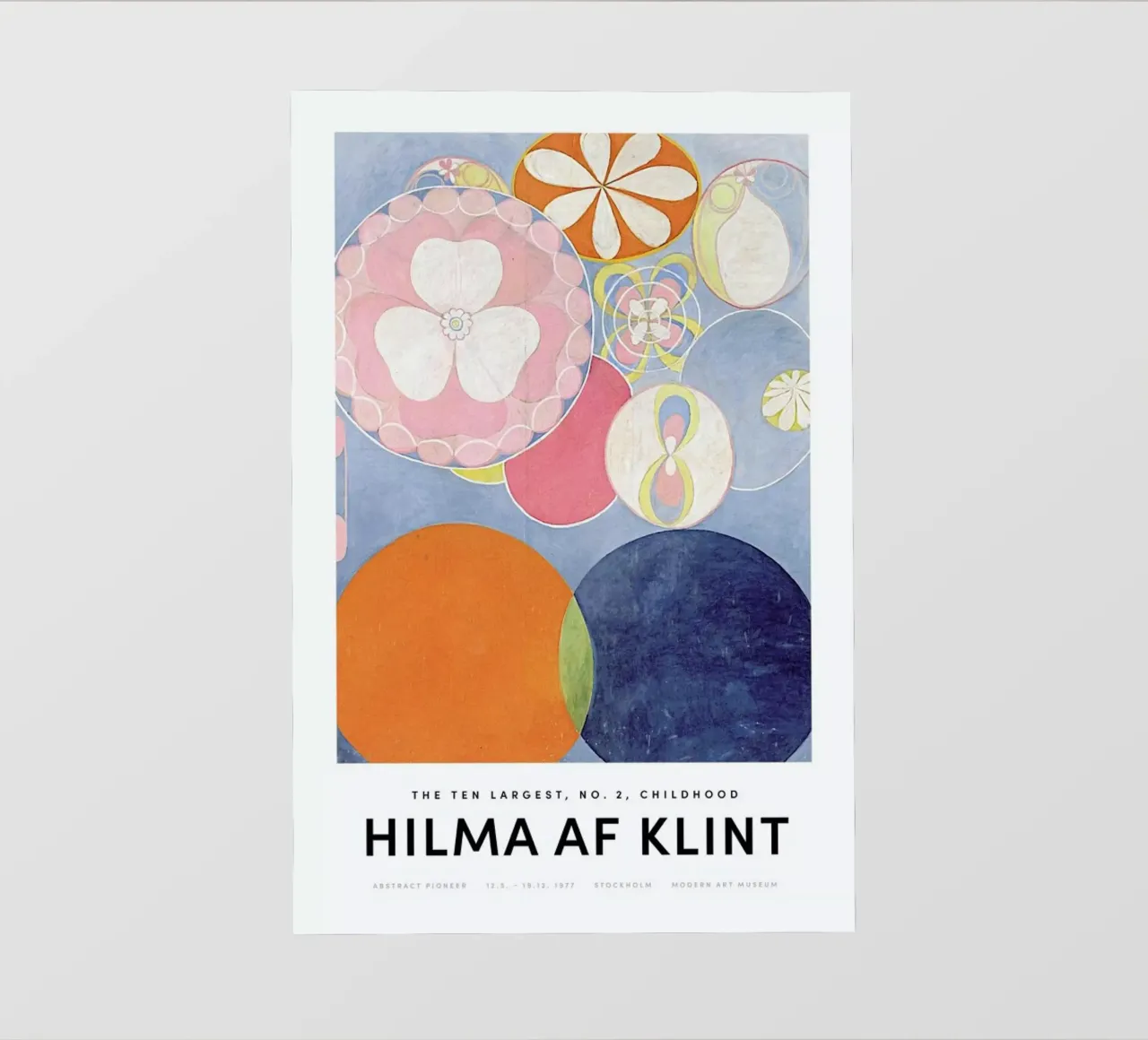 Hilma af Klint - Childhood, No. 2 II telo in pvc da Vintage by JUNIQE