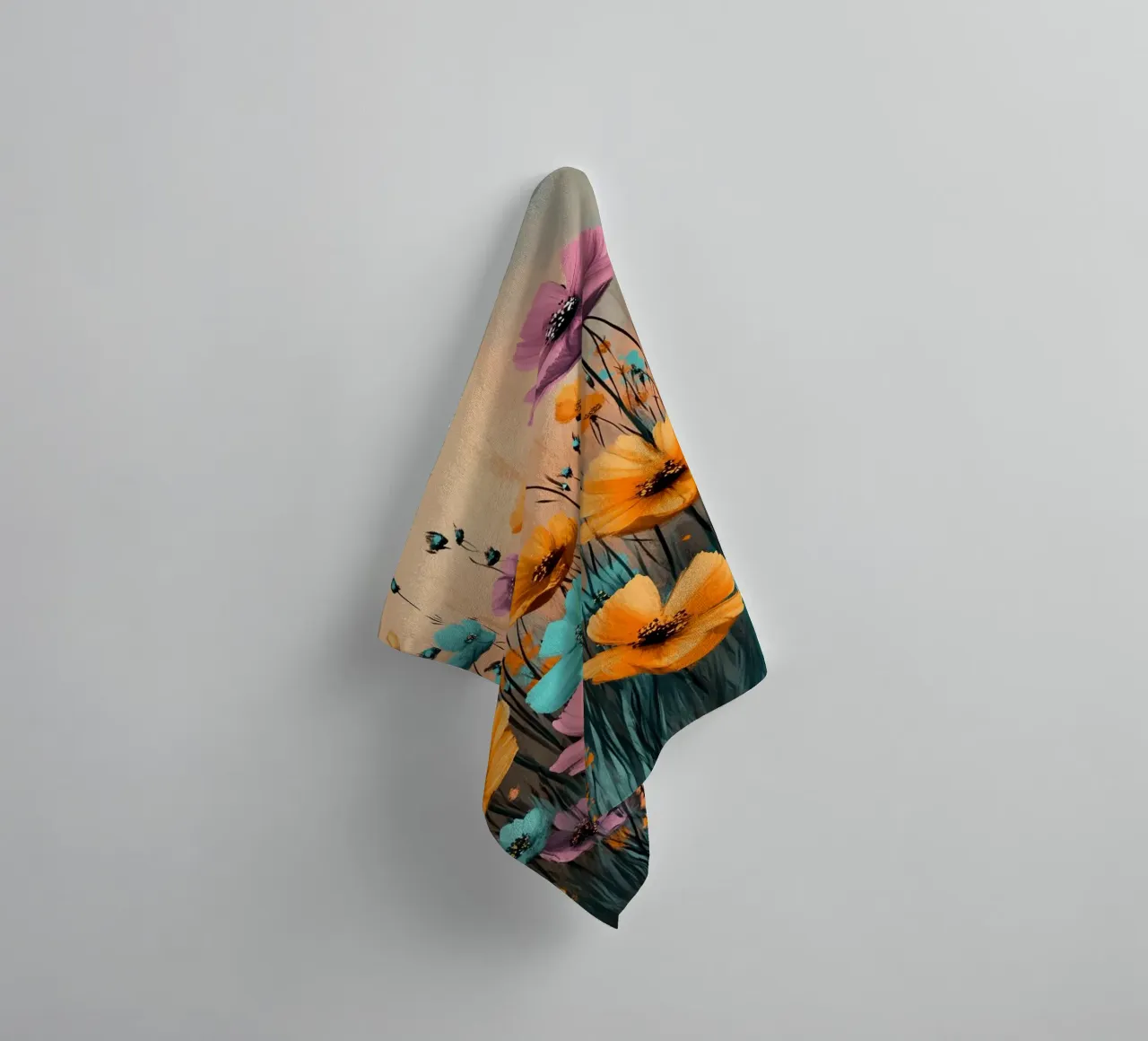 Flowers Meadow E towel by Mateo