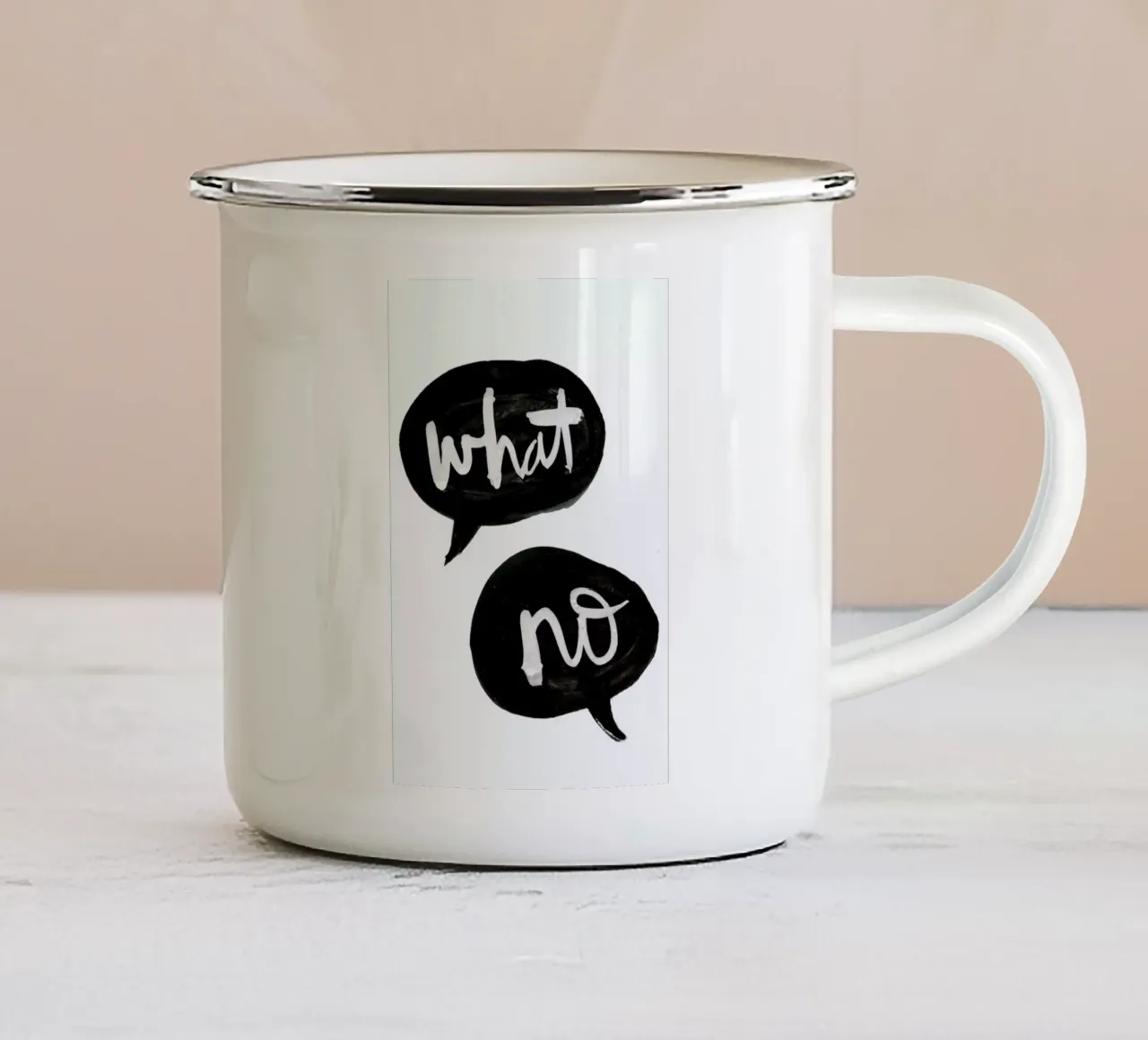 What No taza de esmalte de Dead Language