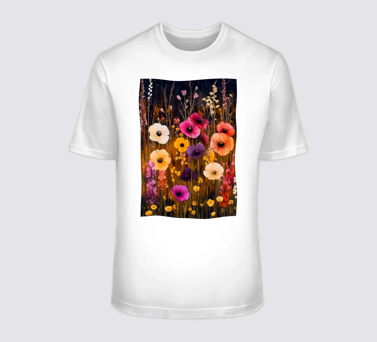 Meadow full of flowers t-shirt by Justyna Jaszke JBJart