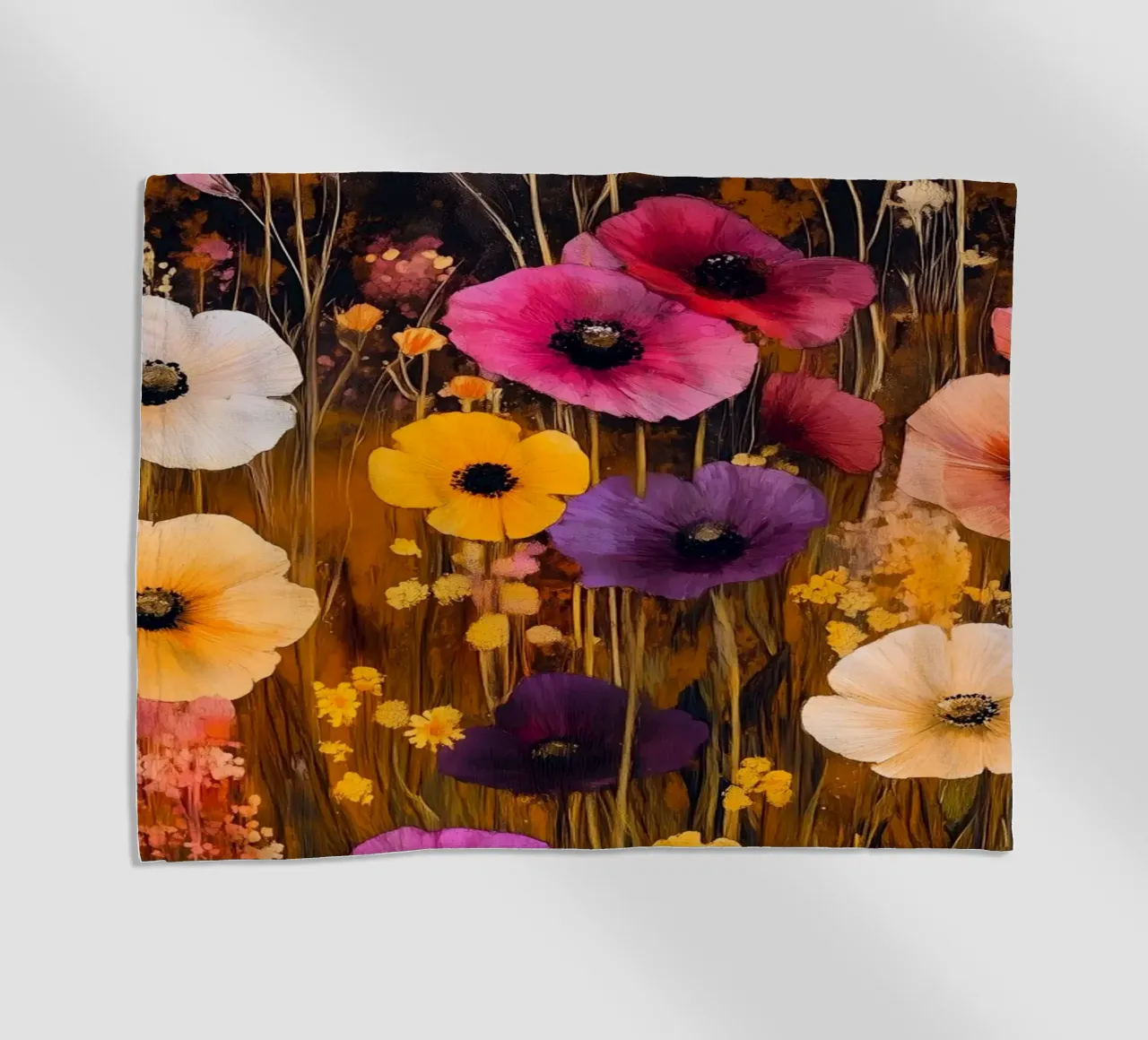 Meadow full of flowers beach towel by Justyna Jaszke JBJart