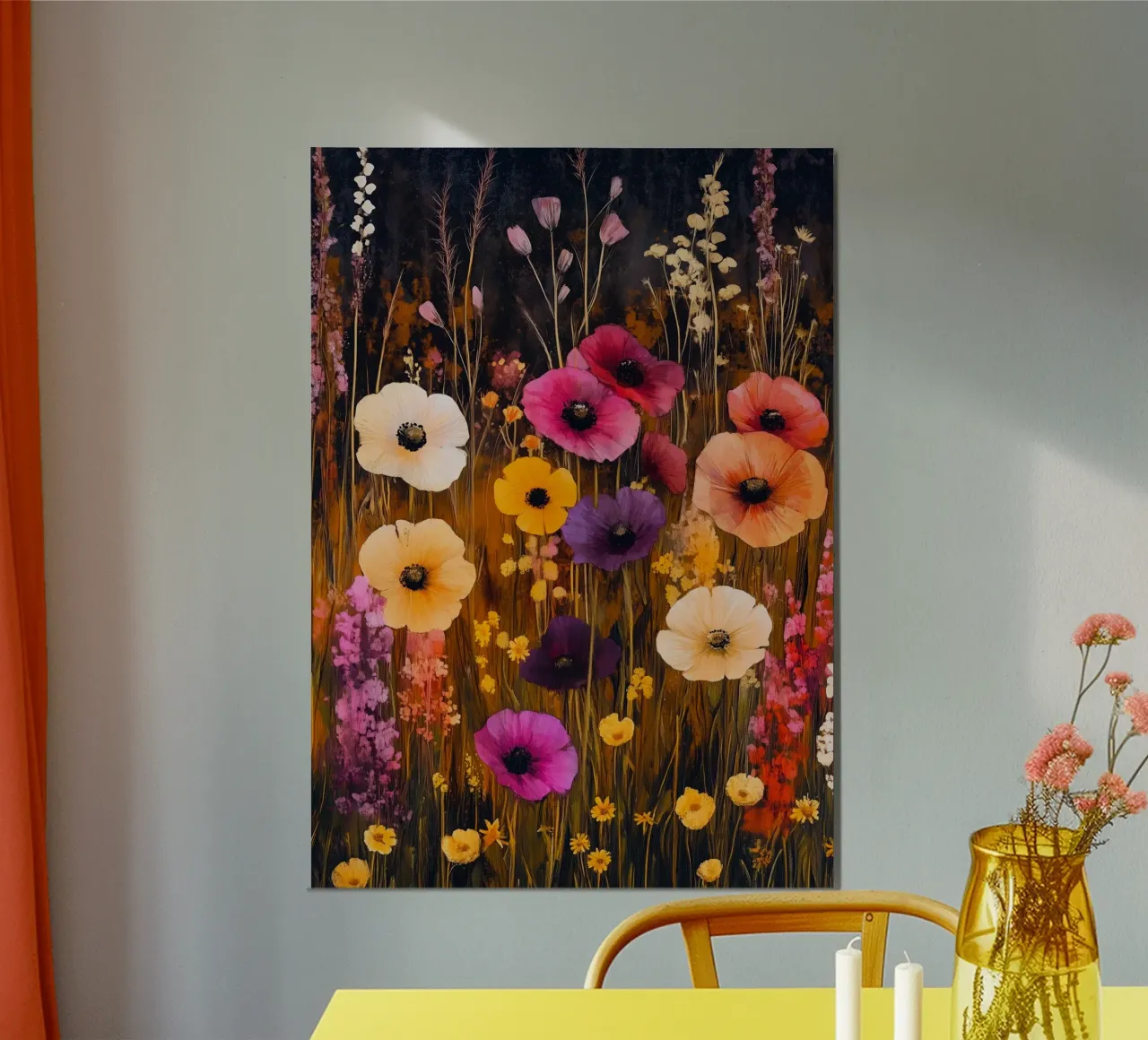 Meadow full of flowers forex plate by Justyna Jaszke JBJart