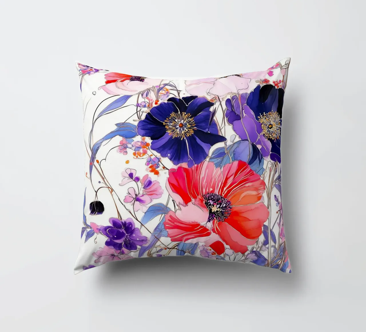 Fiori eleganti cuscino da Justyna Jaszke JBJart