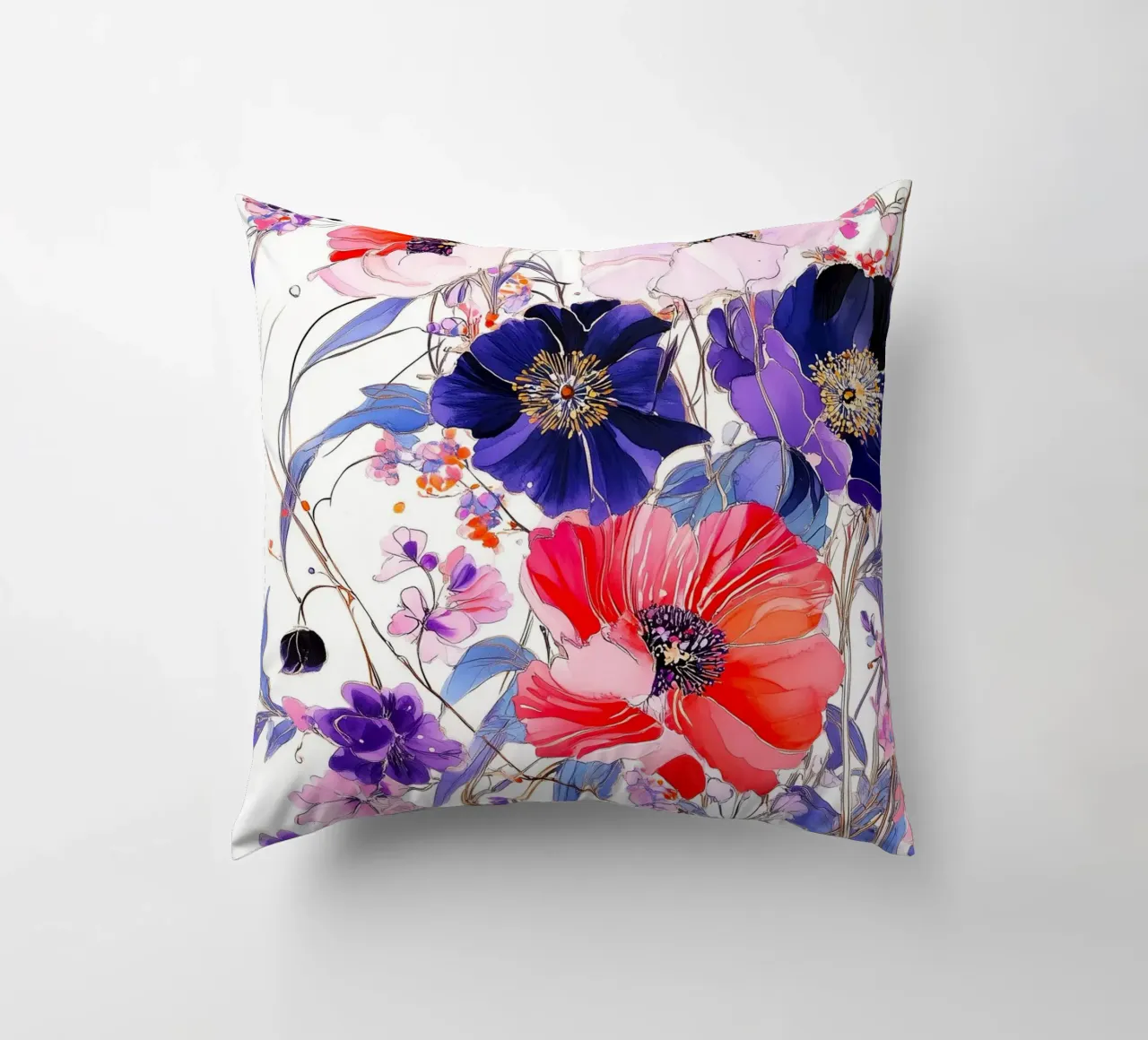 Fiori eleganti cuscino da Justyna Jaszke JBJart